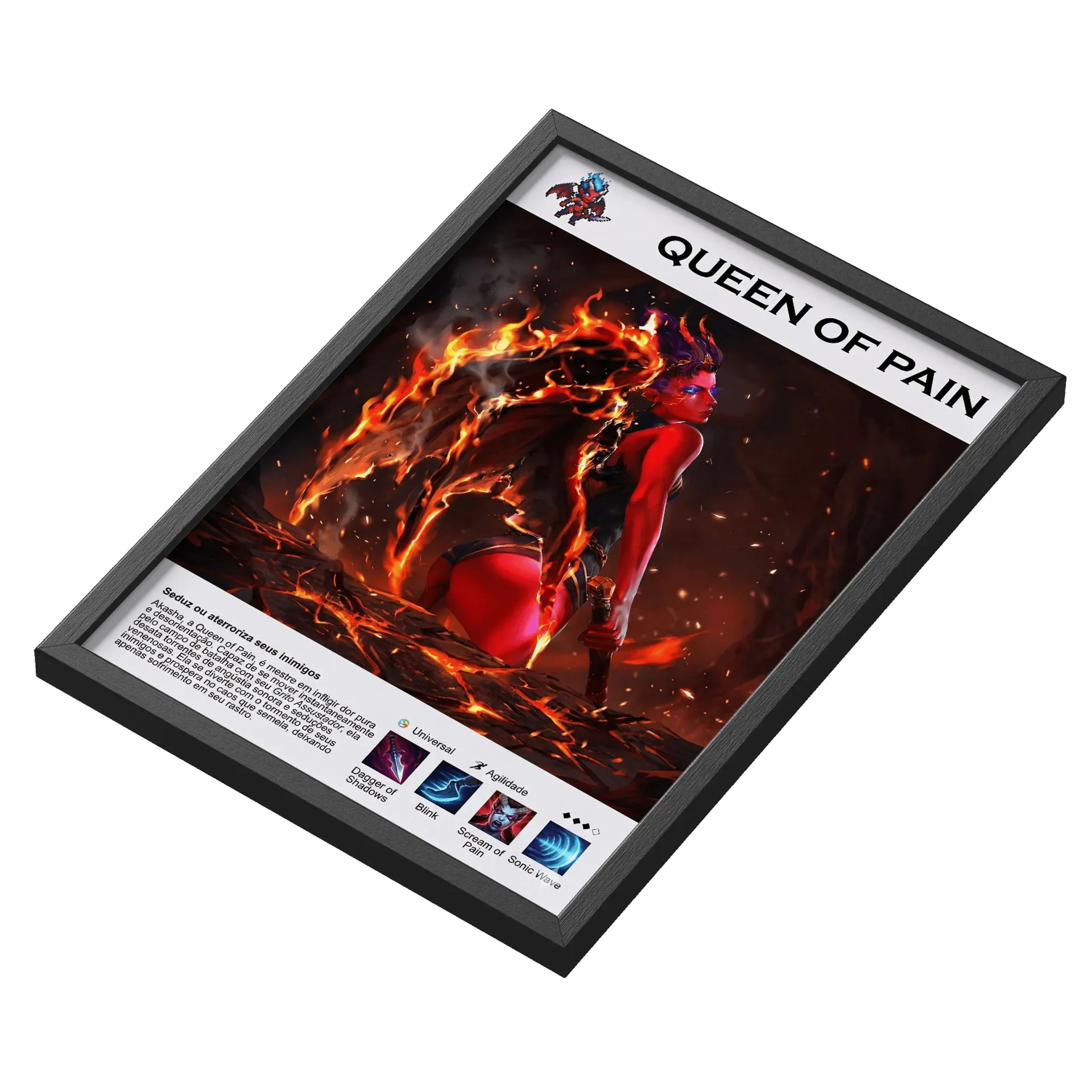 Quadro A3 Queen of Pain Exclusivo - Imagem 3