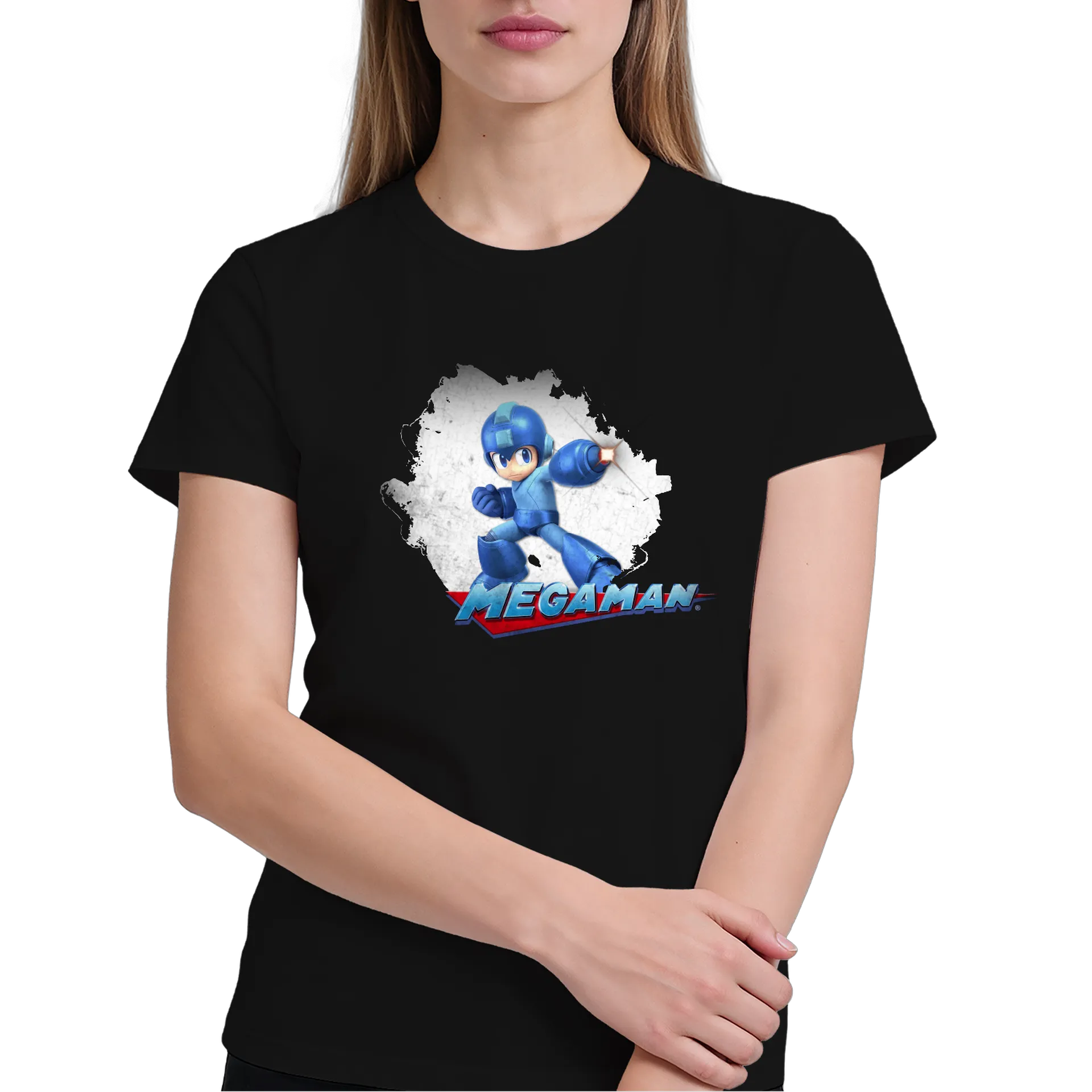 Camiseta Mega Man 100% Algodão Preto - Imagem 4