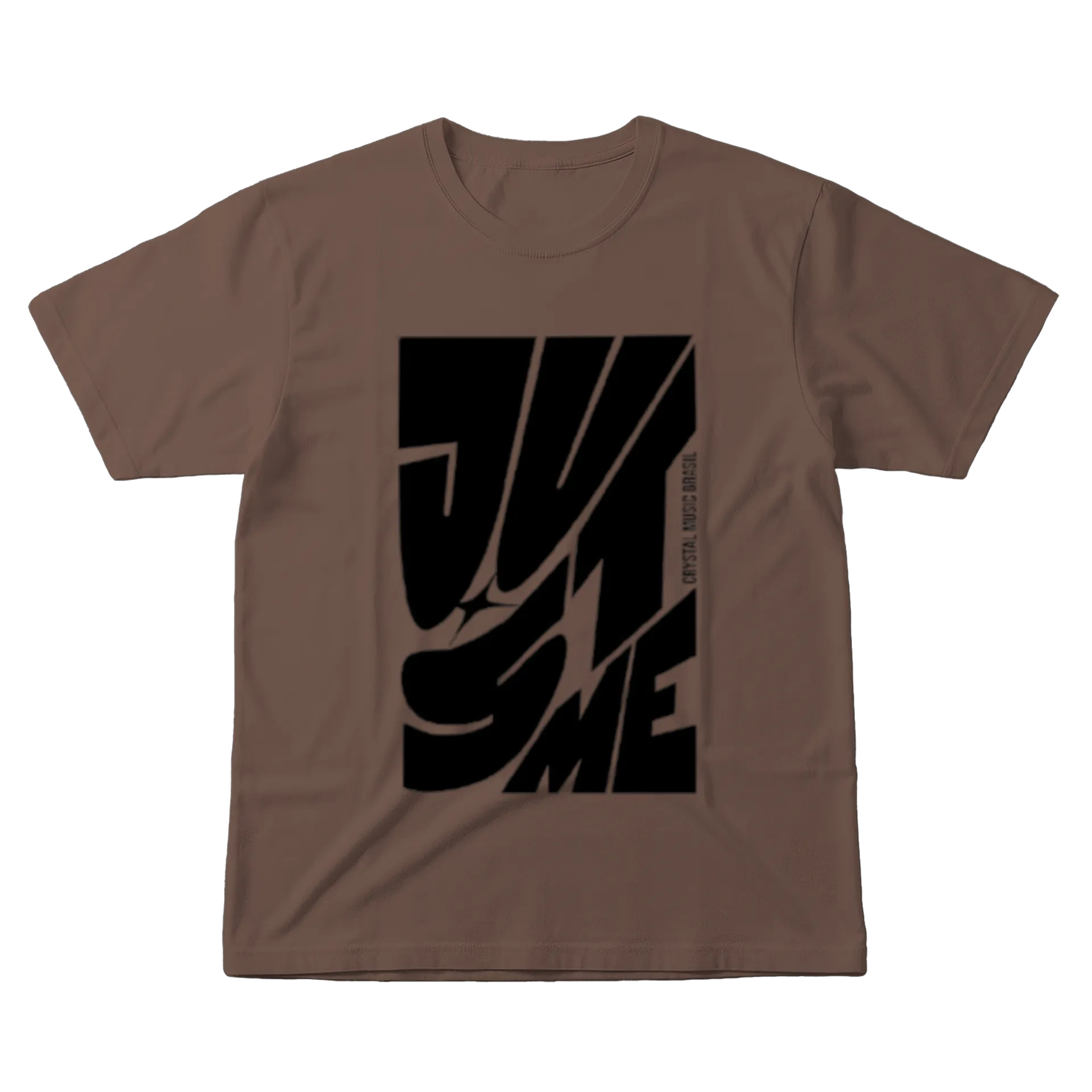 Camiseta CMB "Just Me" - Marrom de Crystal Music Brasil