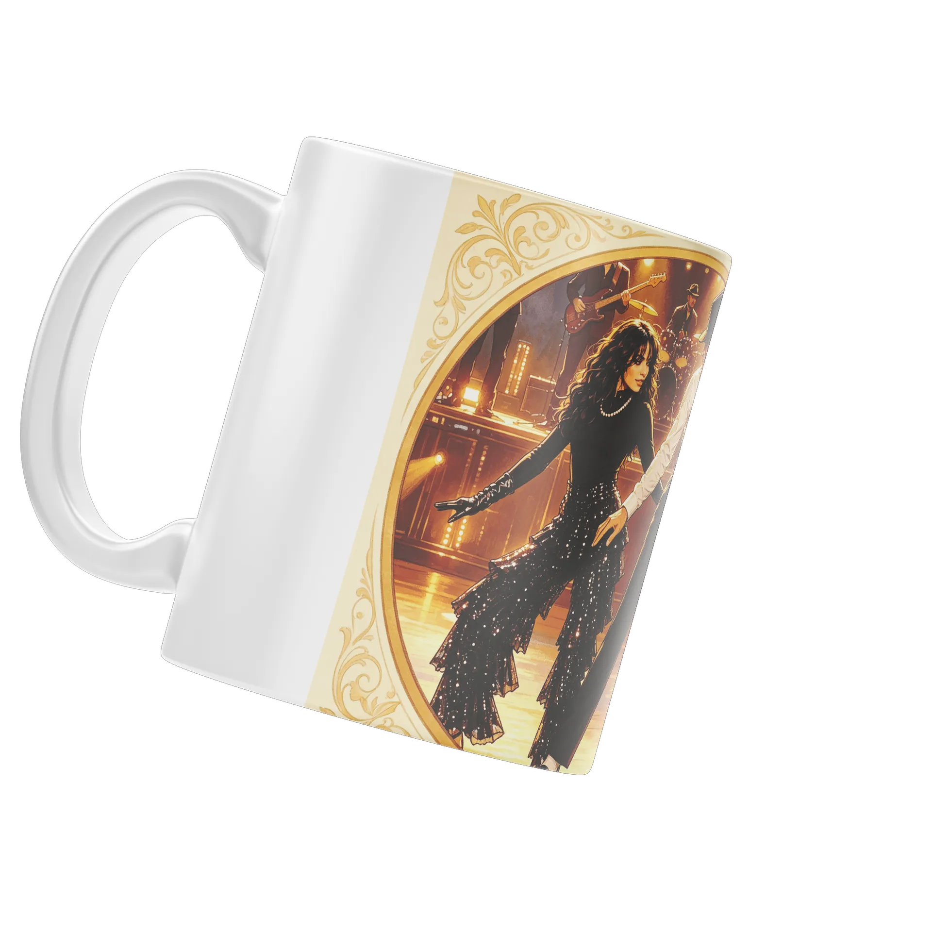 Caneca Silhuetas Dançando Jazz 325ml - Imagem 4