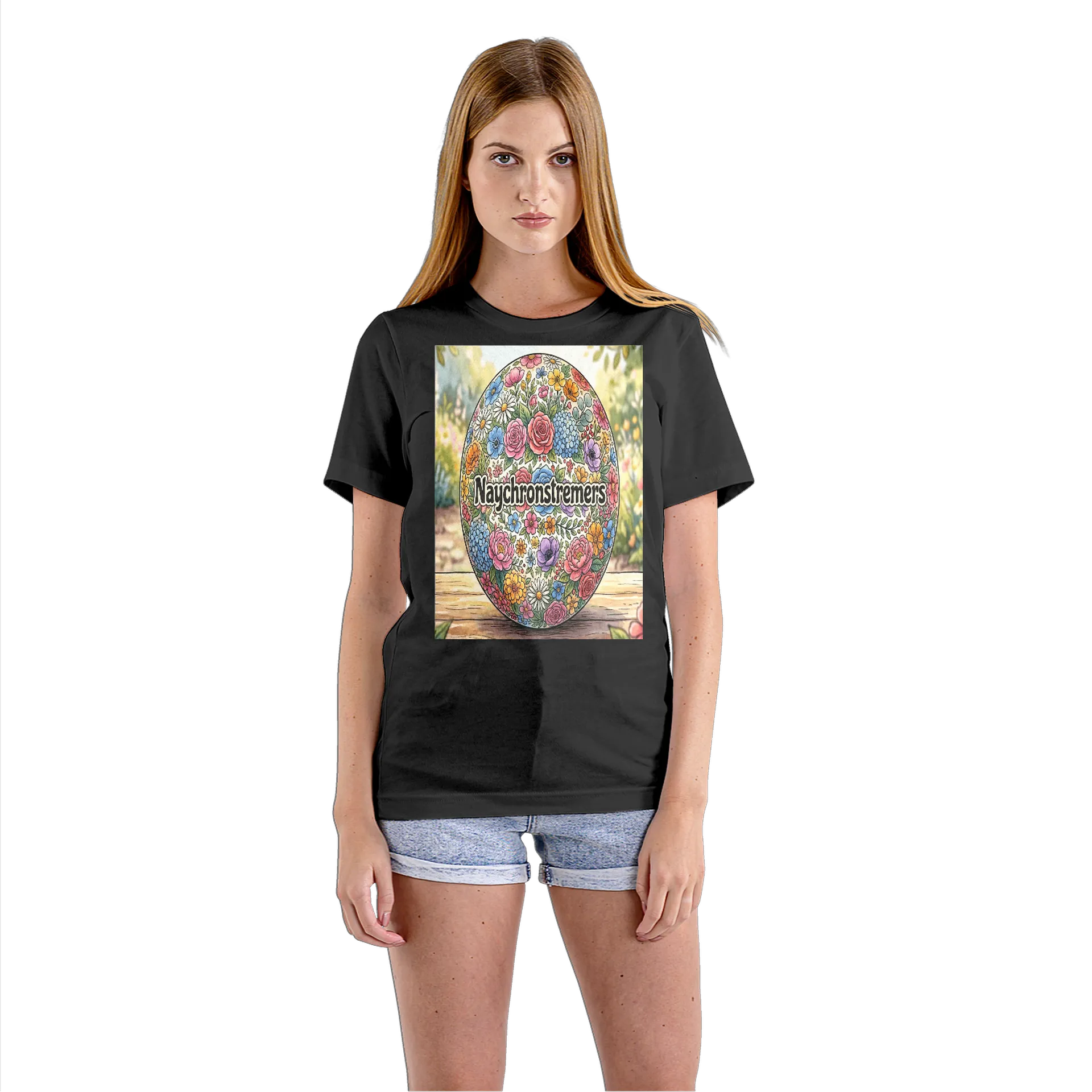 Camiseta Babylook Estampa Floral Tipográfica Naychronstreame - Imagem 3