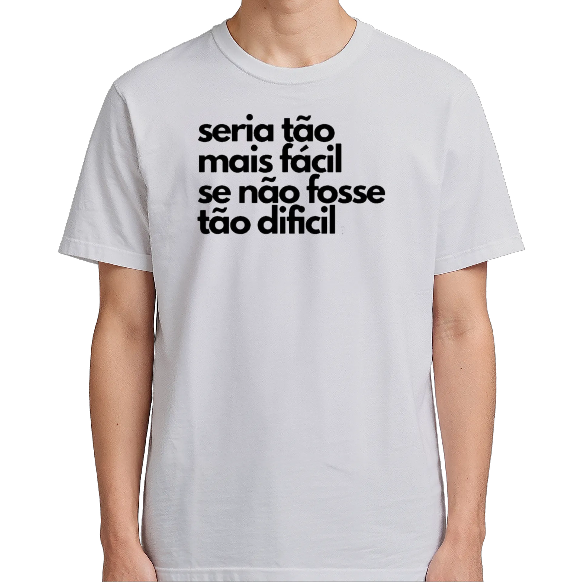 Camiseta Estampa Tipográfica Frase Motivacional 100% Algodão - Imagem 5