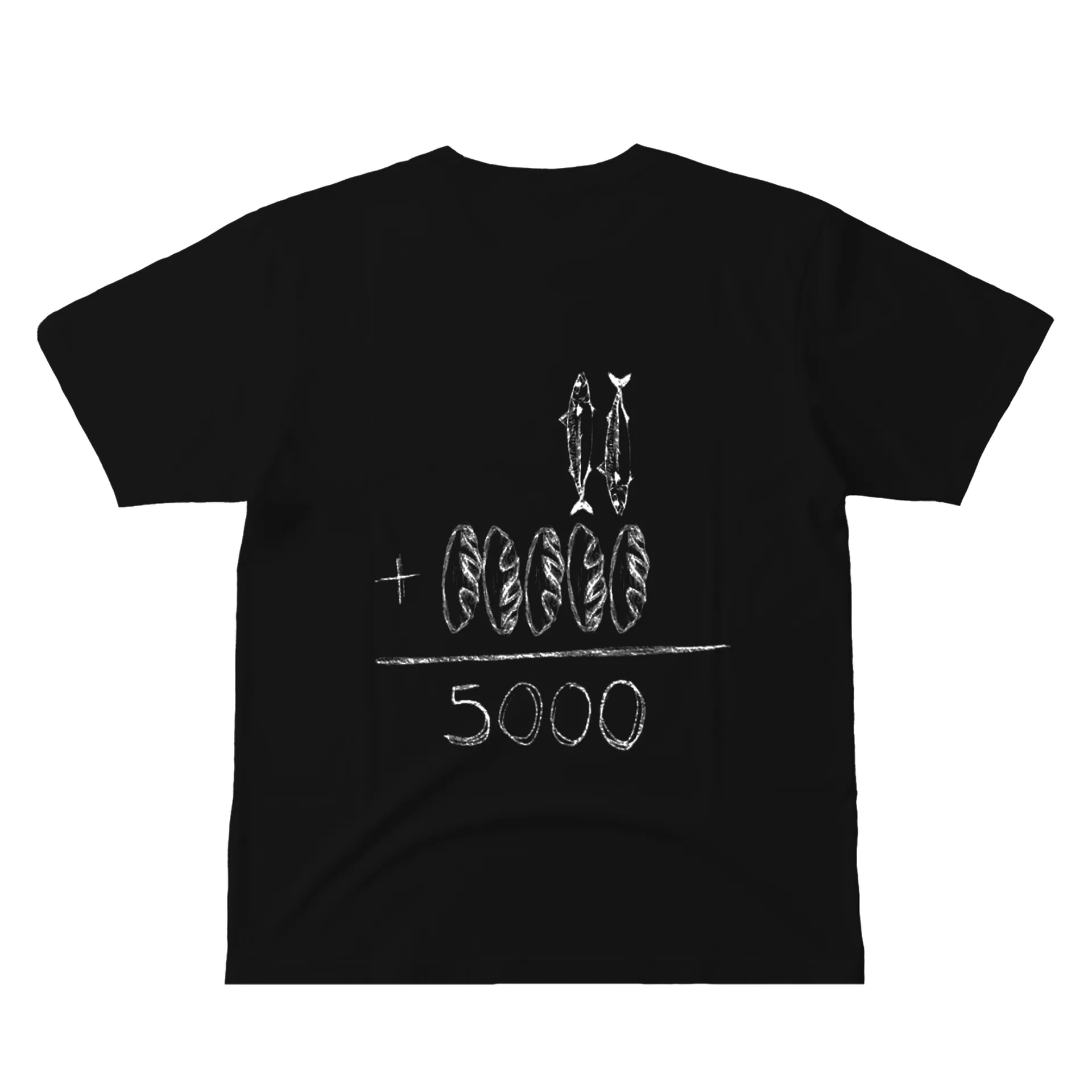 Camiseta Estampa Peixes Brancos 100% Algodão - Imagem 3