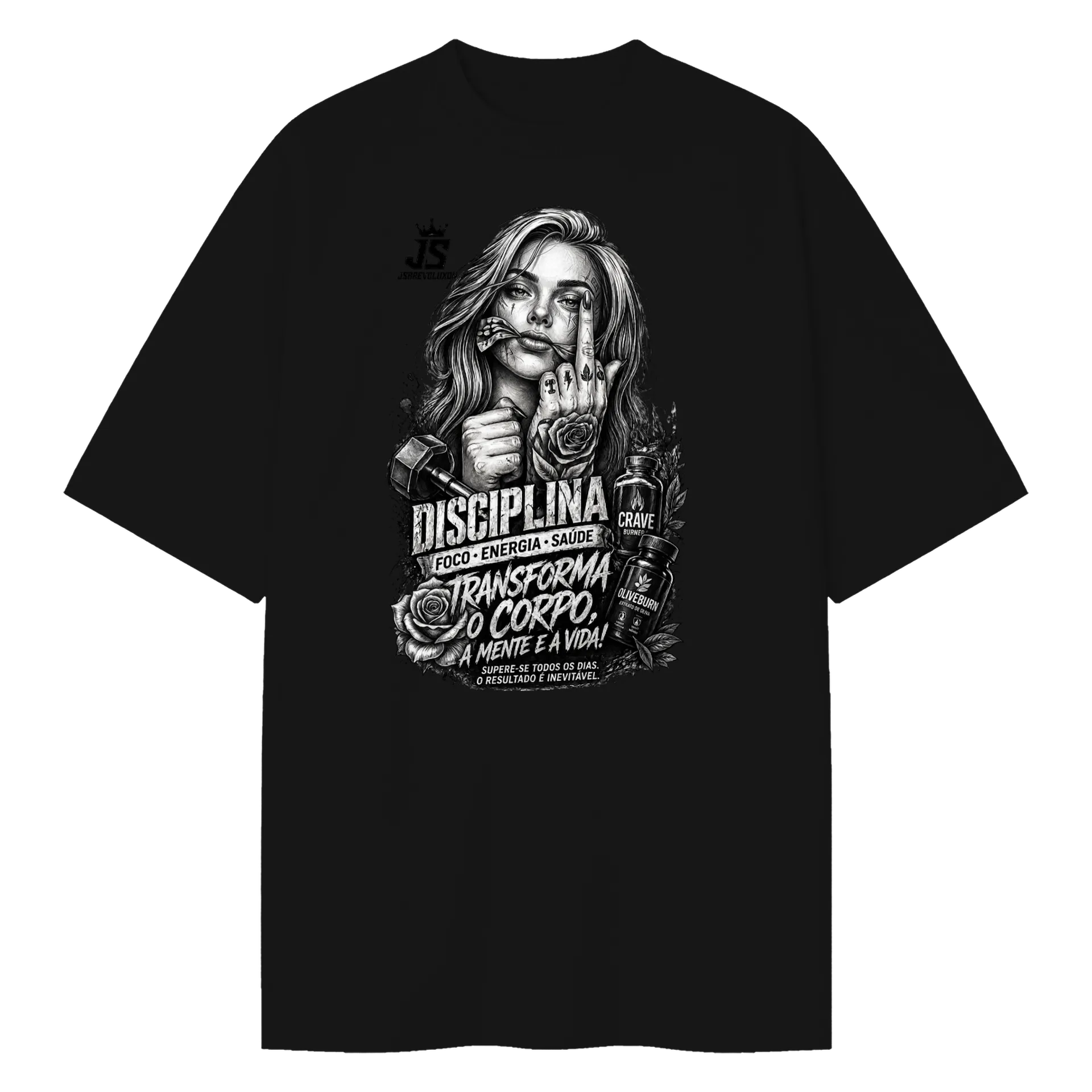 Camiseta Oversized jsbrevoluxon  de silvasilvatitansjsb