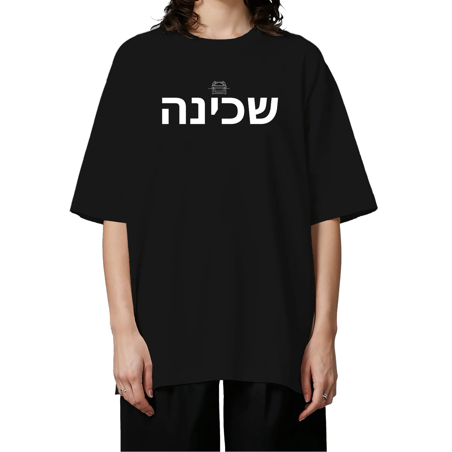 Camiseta SKN Hebraico Oversized Black/White - Imagem 3