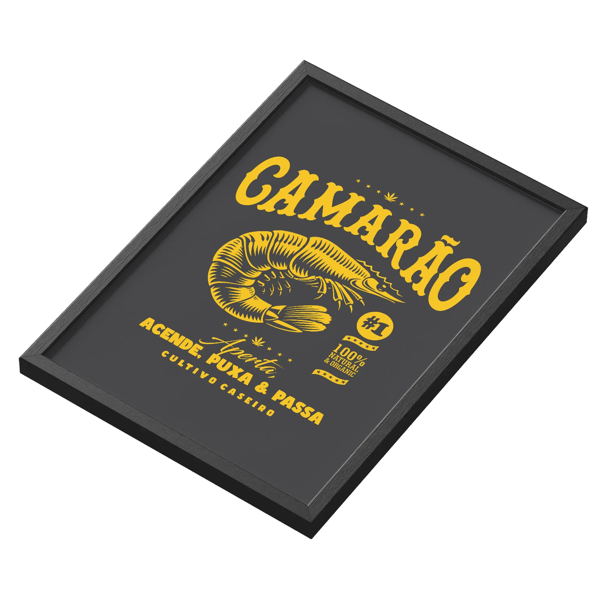 Quadro Camarão 100% Natural A3 - Imagem 3