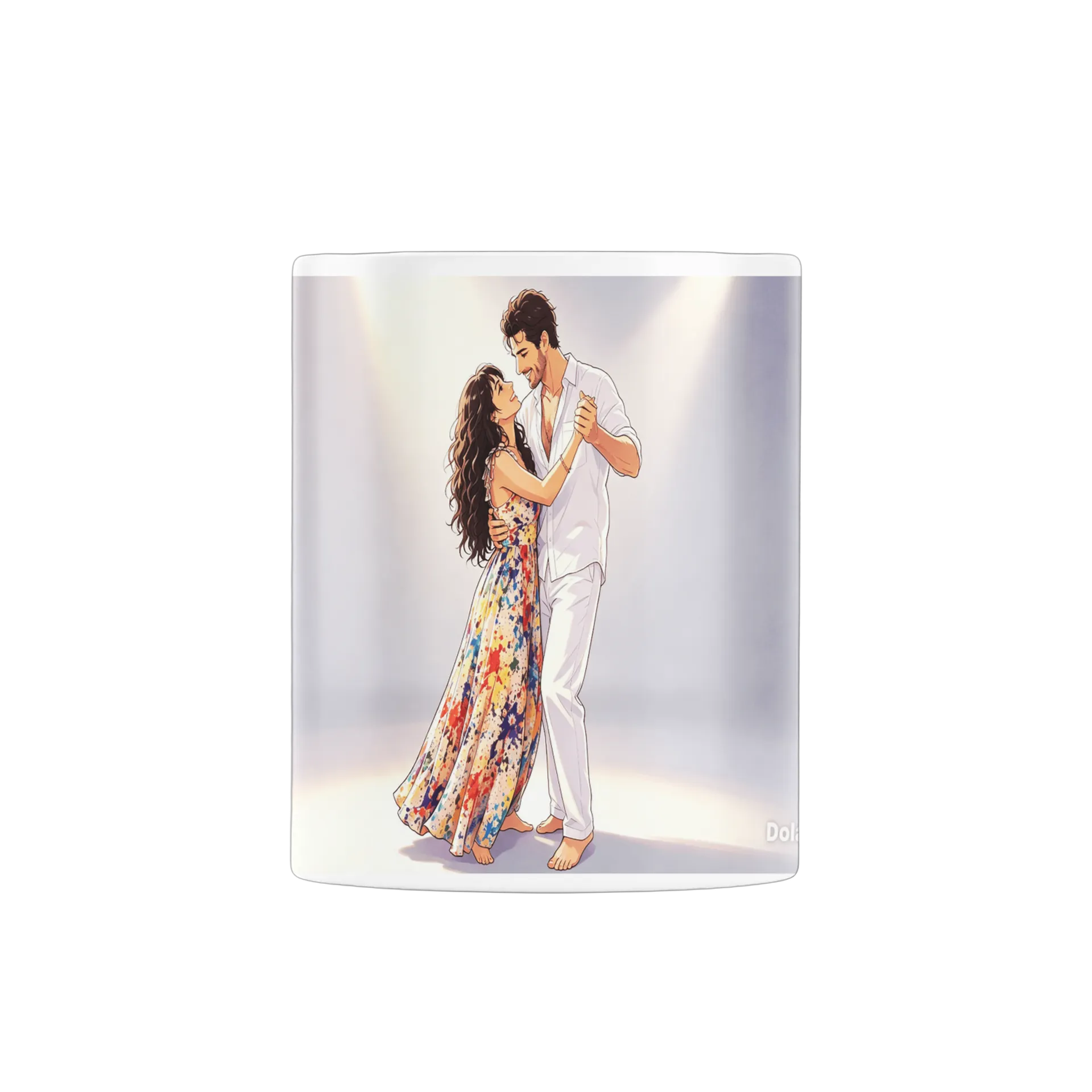 Caneca Porcelana Casal Dançando 325ml - Imagem 3