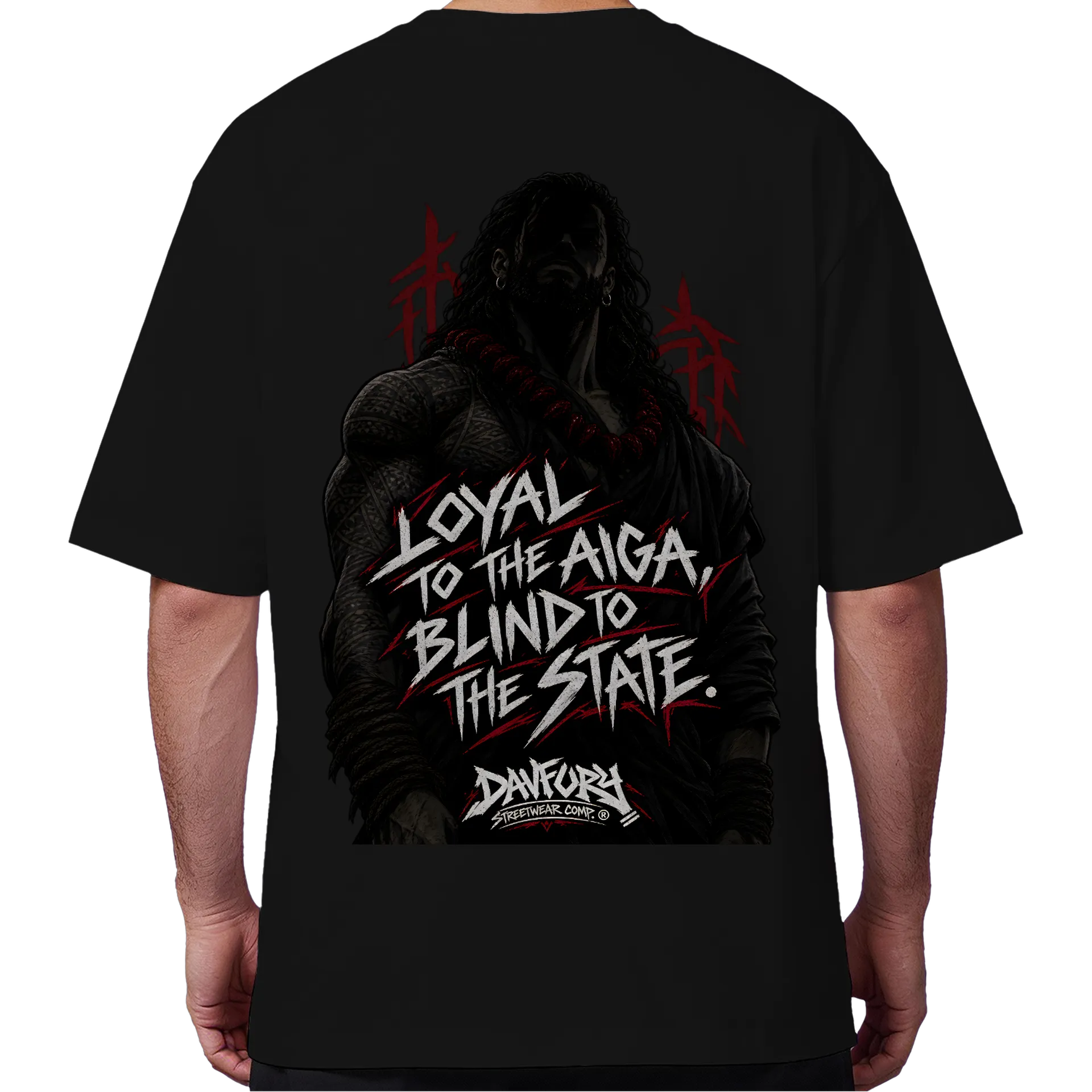 Camiseta Oversized Loyal to the Aiga, Blind to the State - Imagem 6
