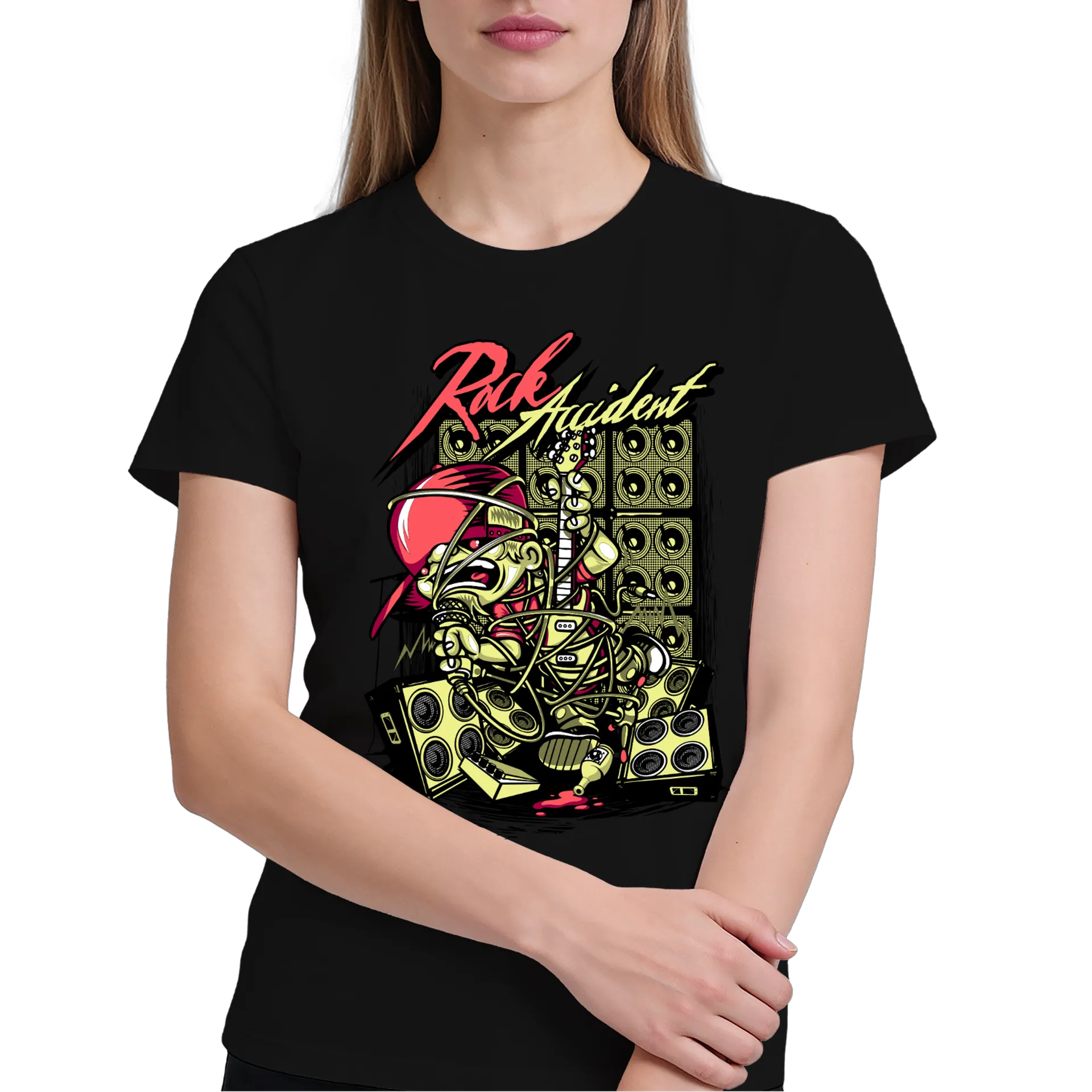 Camiseta Rock Acidente 100% Algodão - Imagem 4