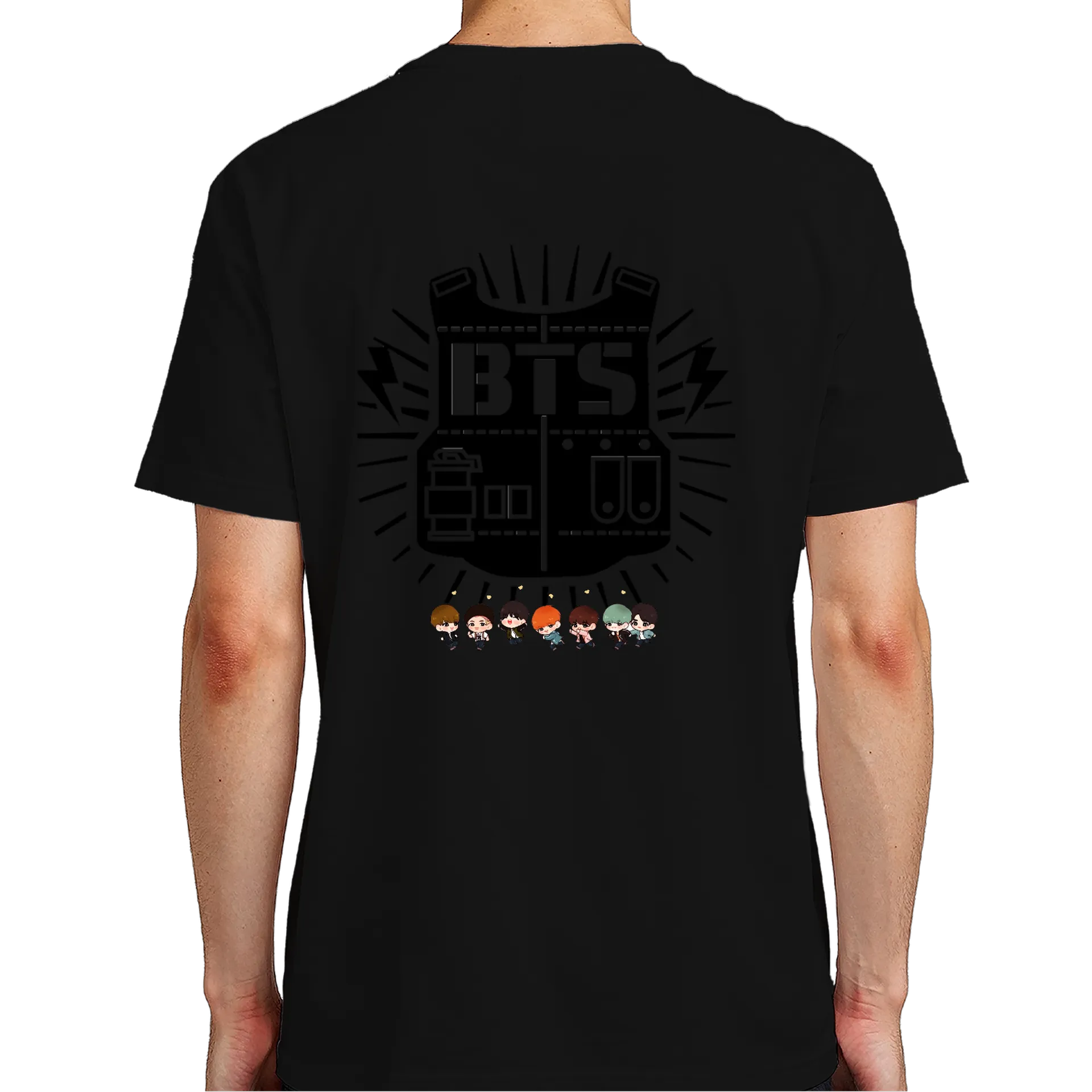 Camiseta Estampa Personagens K-Pop 100% Algodão - Imagem 7