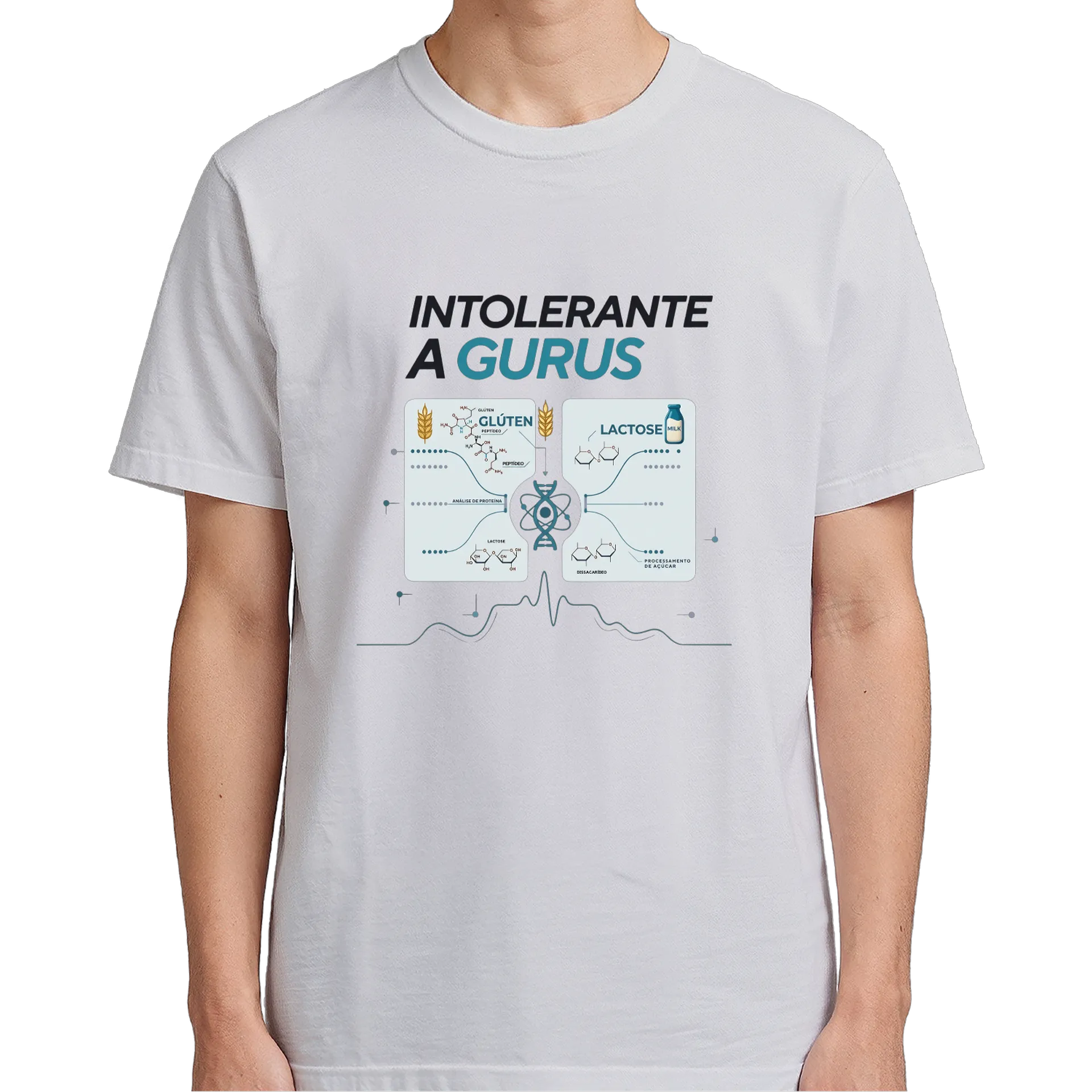 Camiseta Intolerante a Gurus 100% Algodão - Imagem 5