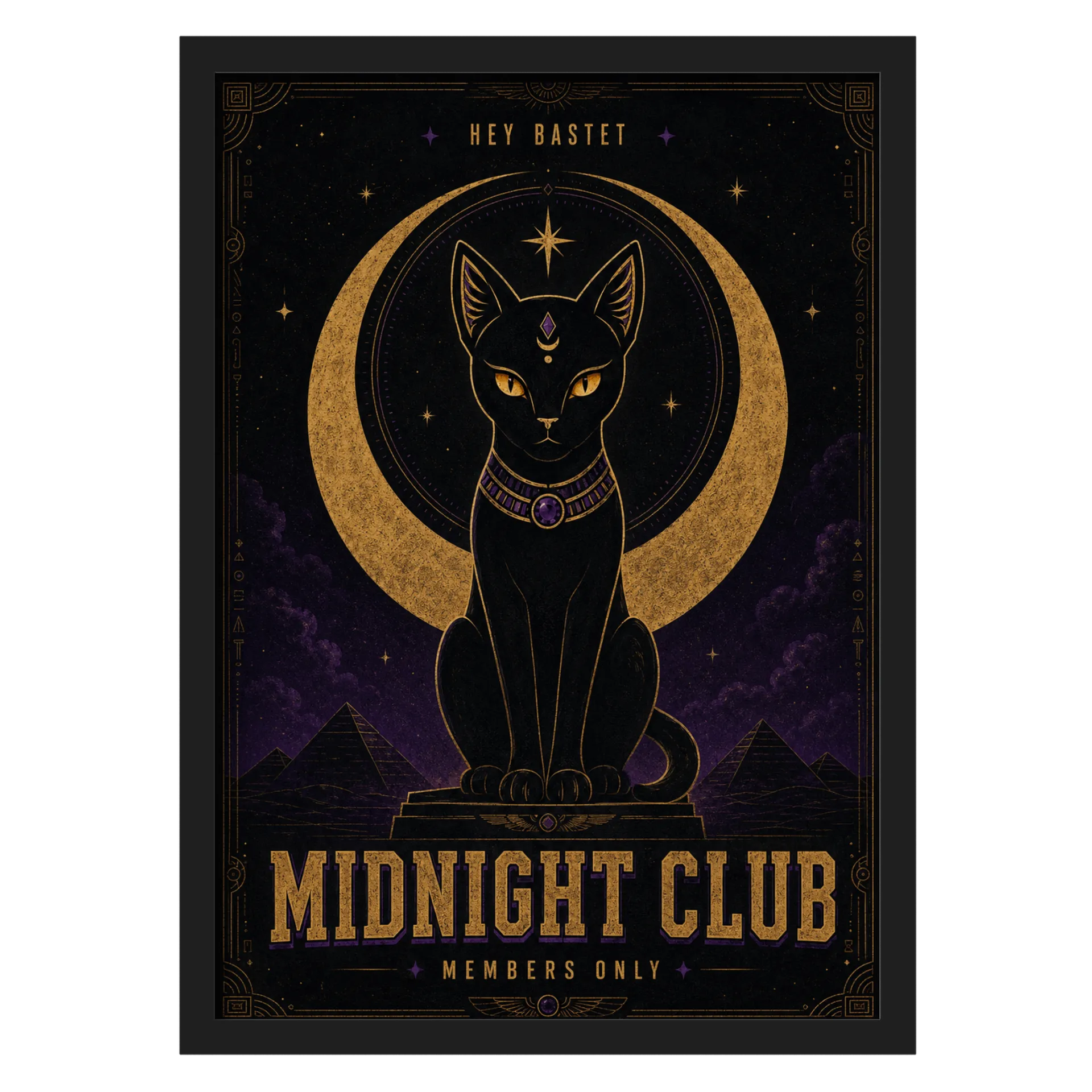 Quadro Bastet Midnight Club - Imagem 1