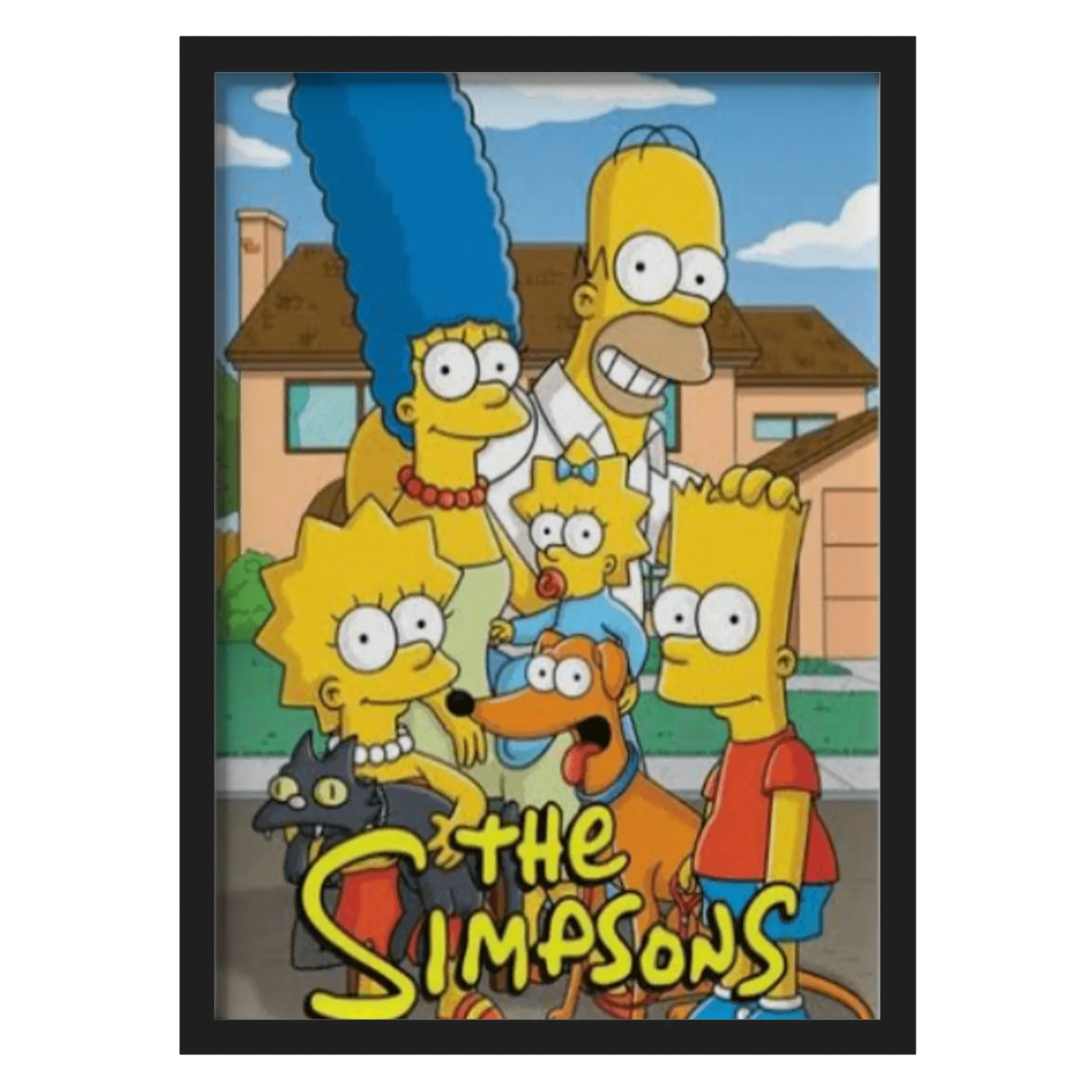 Quadro Família Simpsons Estilo Cartoon 'The Simpsons' A3 - Imagem 1