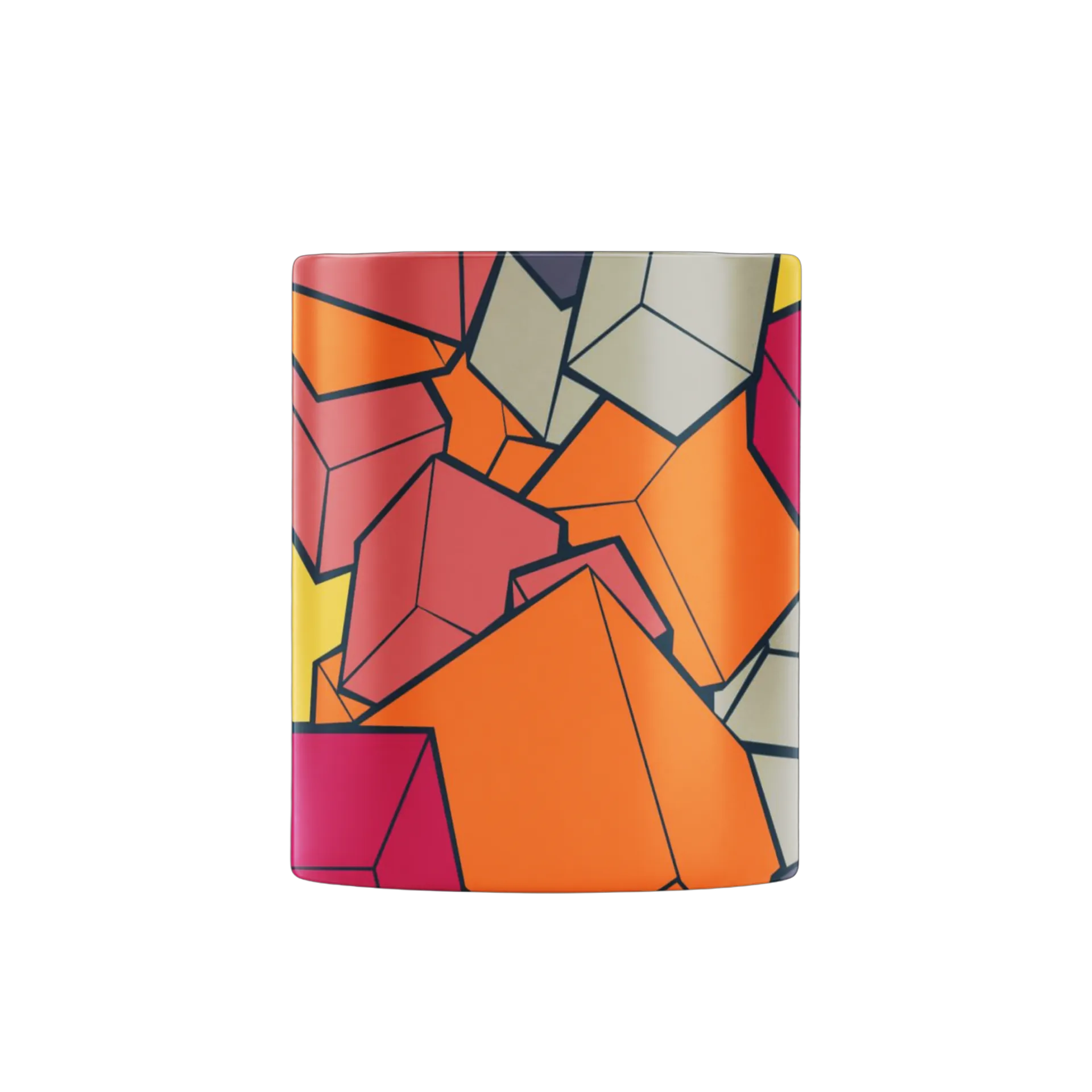 Caneca Paisagem Abstrata Geométrica 325ml - Imagem 2