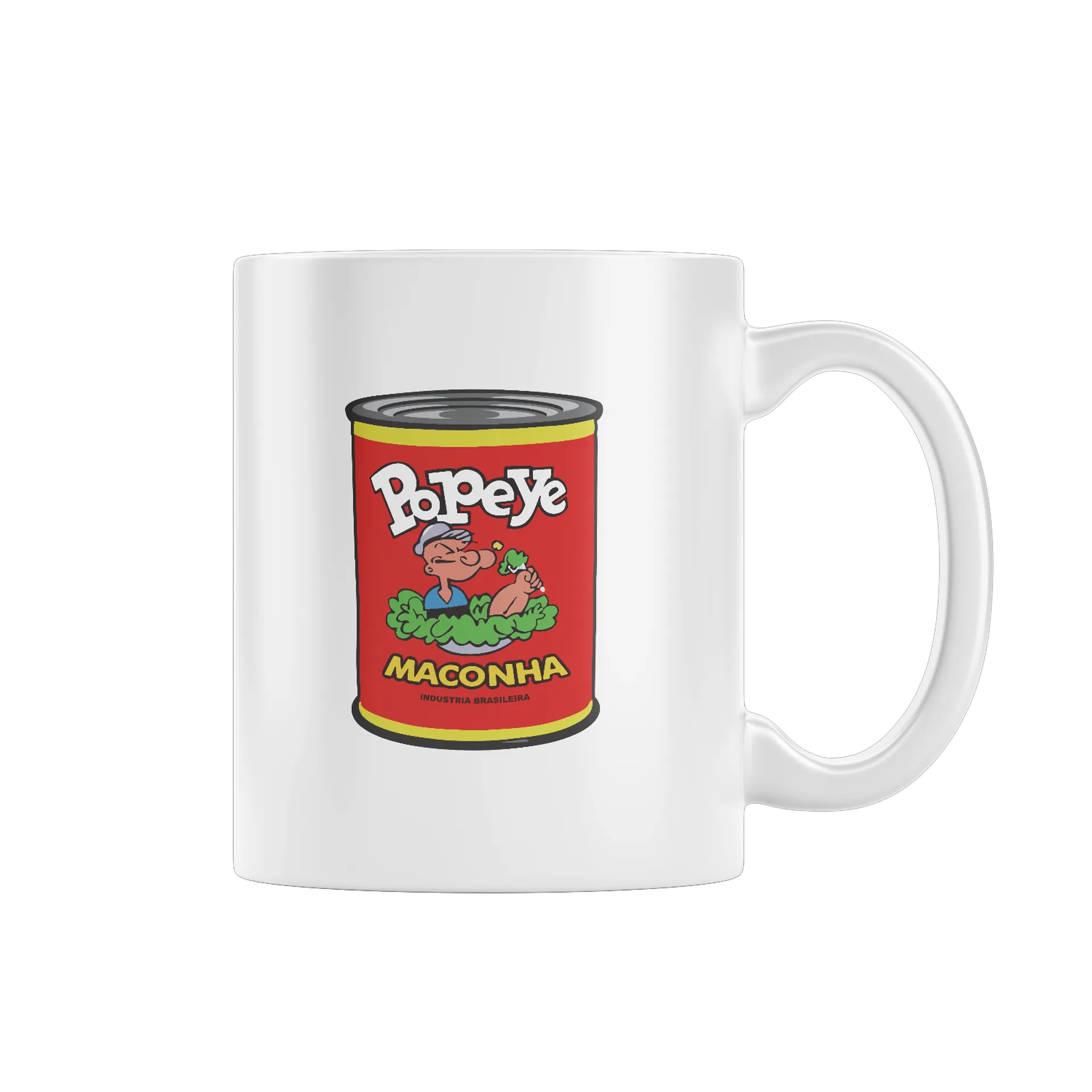 Caneca Porcelana Popeye 325ml de Zanonart