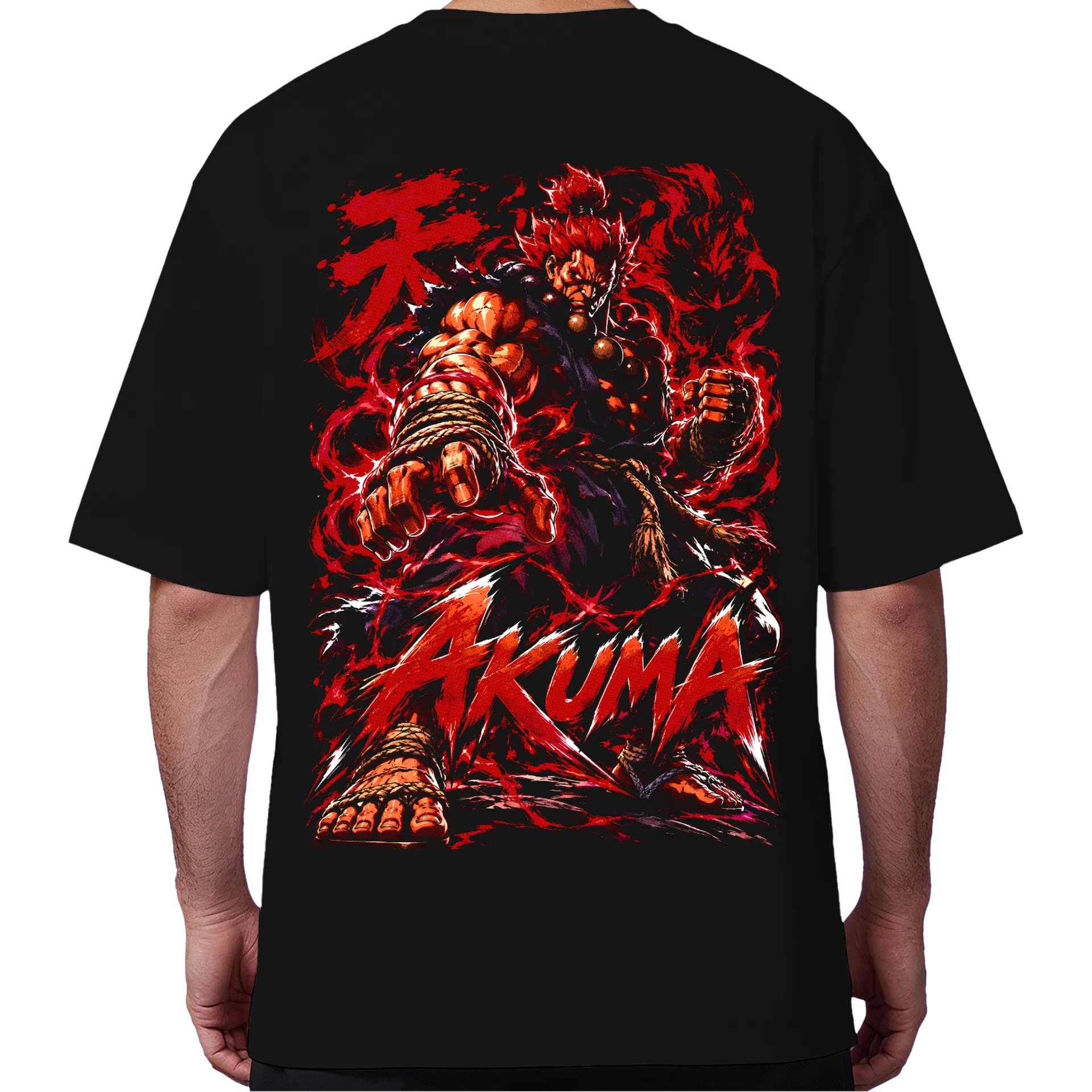 Camiseta Oversized Akuma Street Figther Premium - Imagem 6