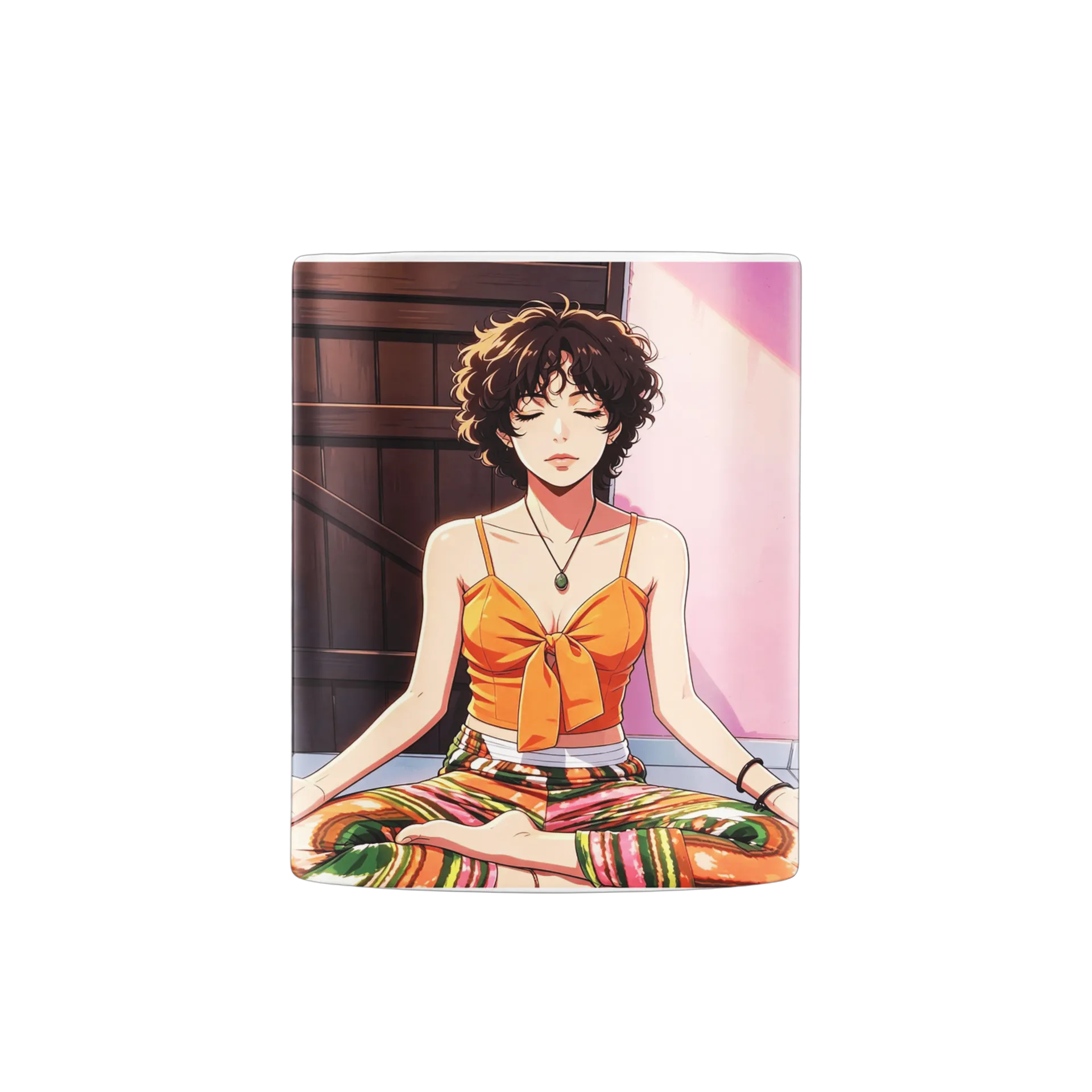Caneca Ilustração Mulher Yoga 325ml - Imagem 3