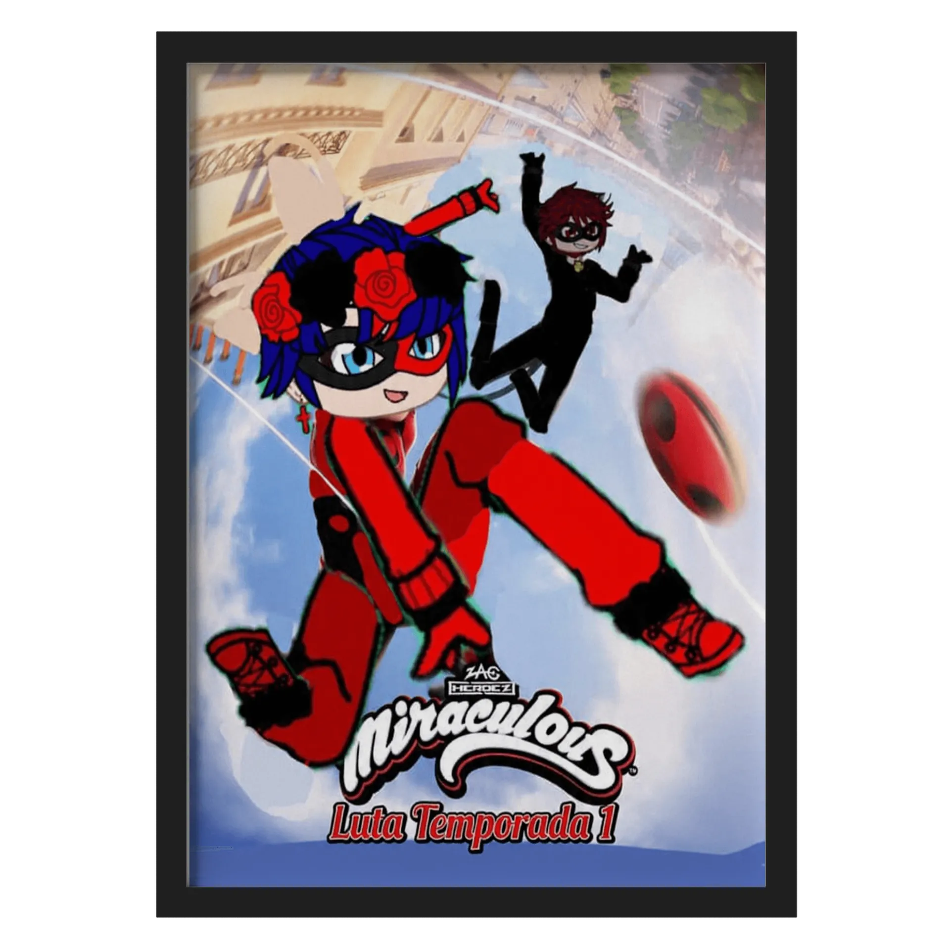 Quadro A3 miraculous a luta - Imagem 1