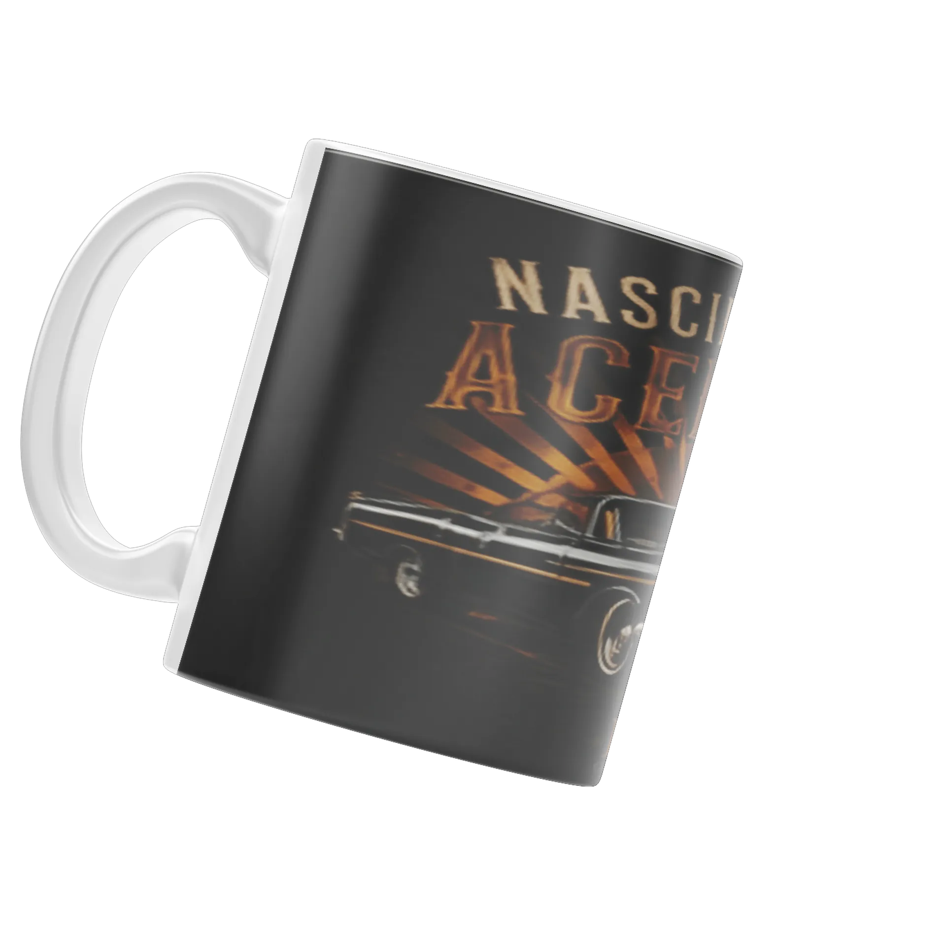 Caneca Porcelana Carro Clássico 325ml - Imagem 4
