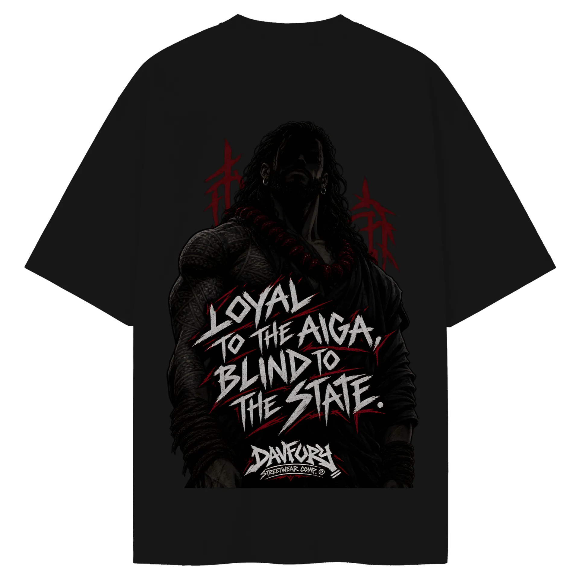 Camiseta Oversized Loyal to the Aiga, Blind to the State - Imagem 2