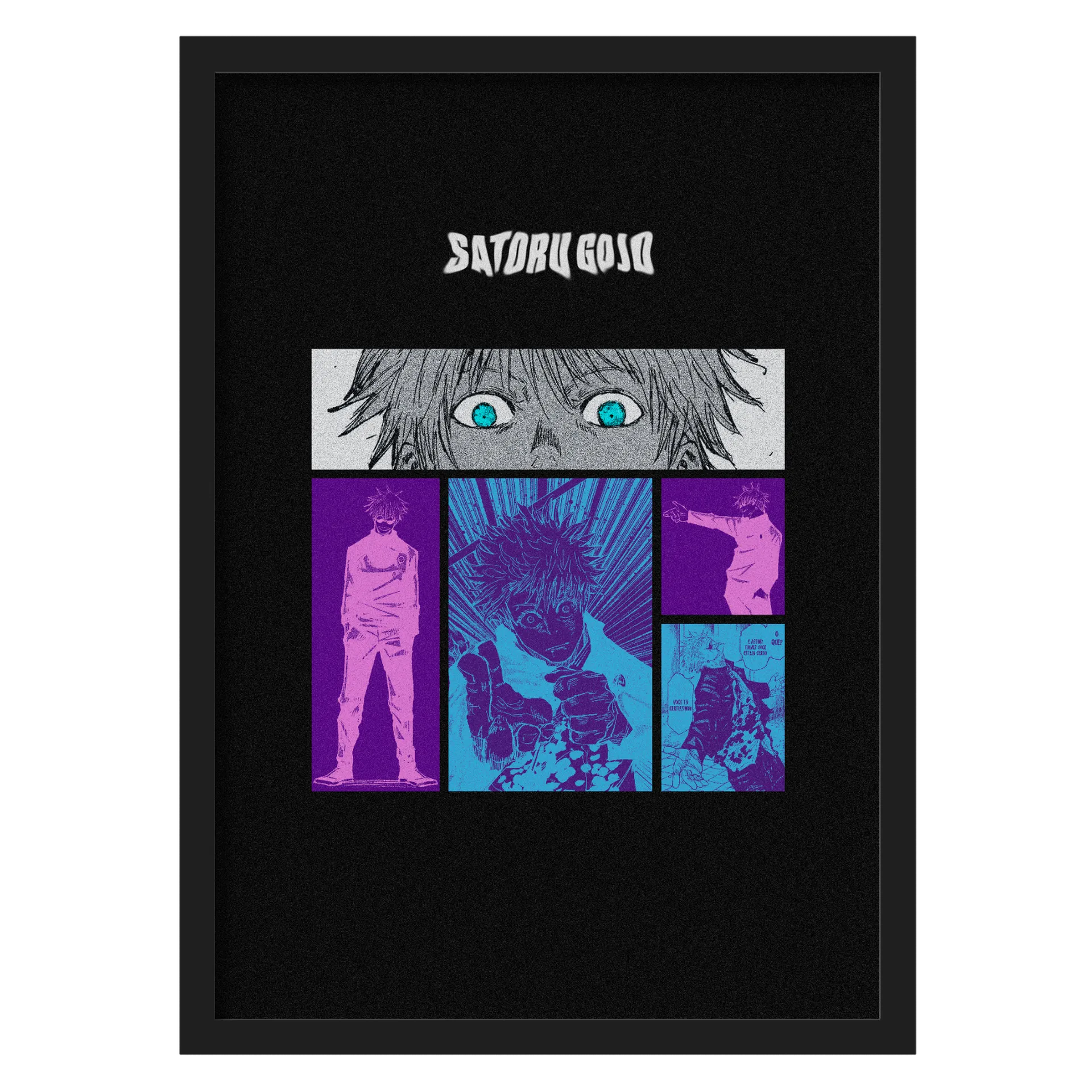 Quadro A3 Satoru Gojo - Imagem 1