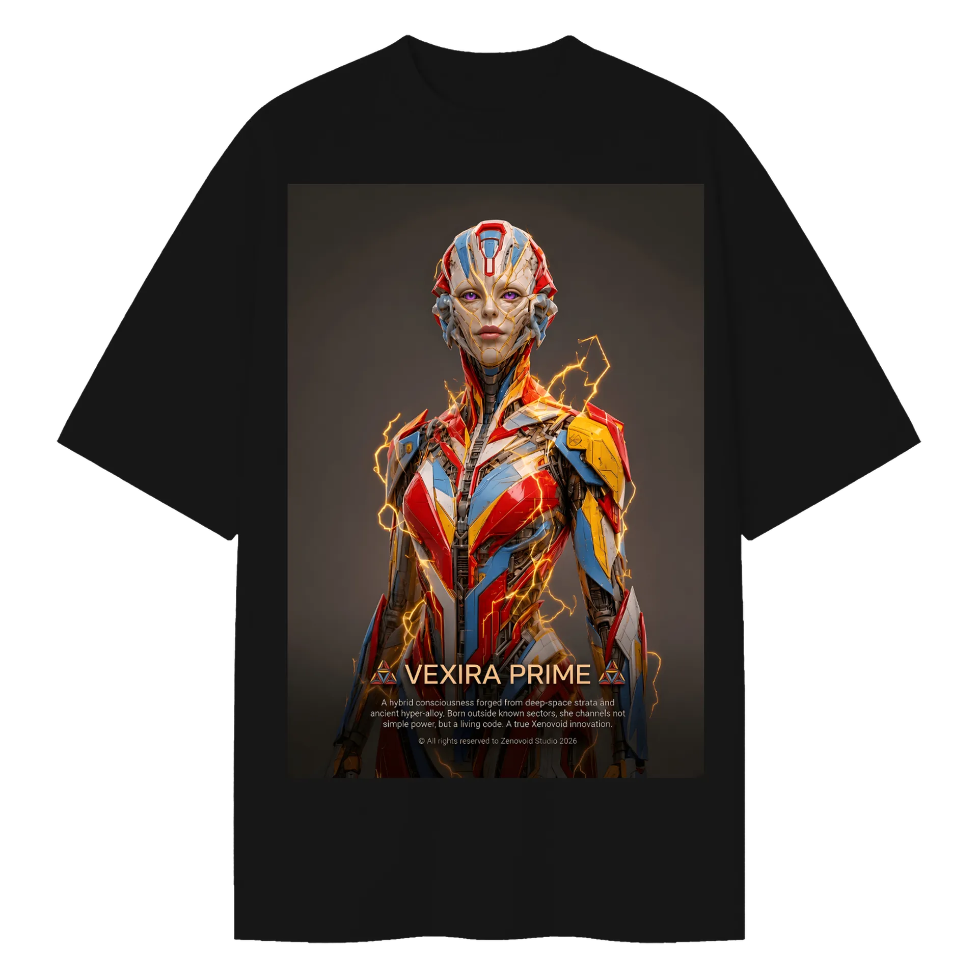 Camiseta Oversized - Vexira Prime by Xenovoid Studio 👽 - Imagem 1
