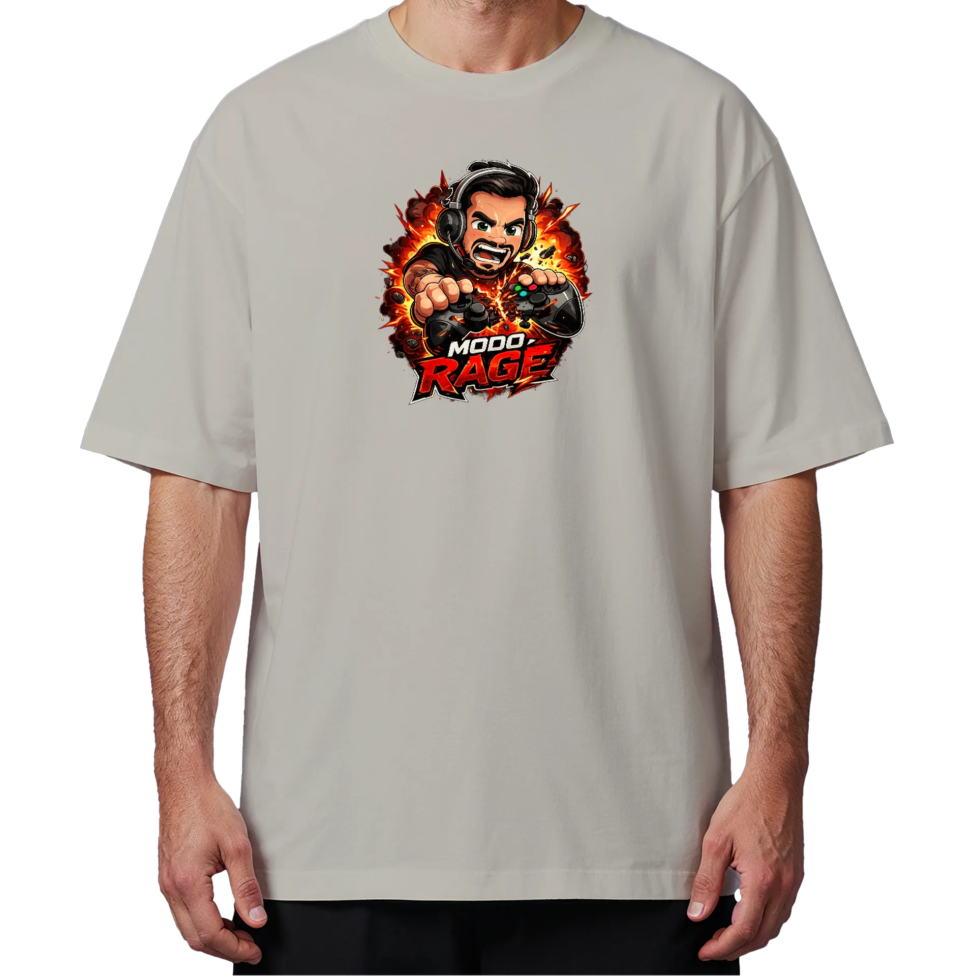 Camiseta Oversized Estampa Modo Rage Saara 100% Algodão - Imagem 4