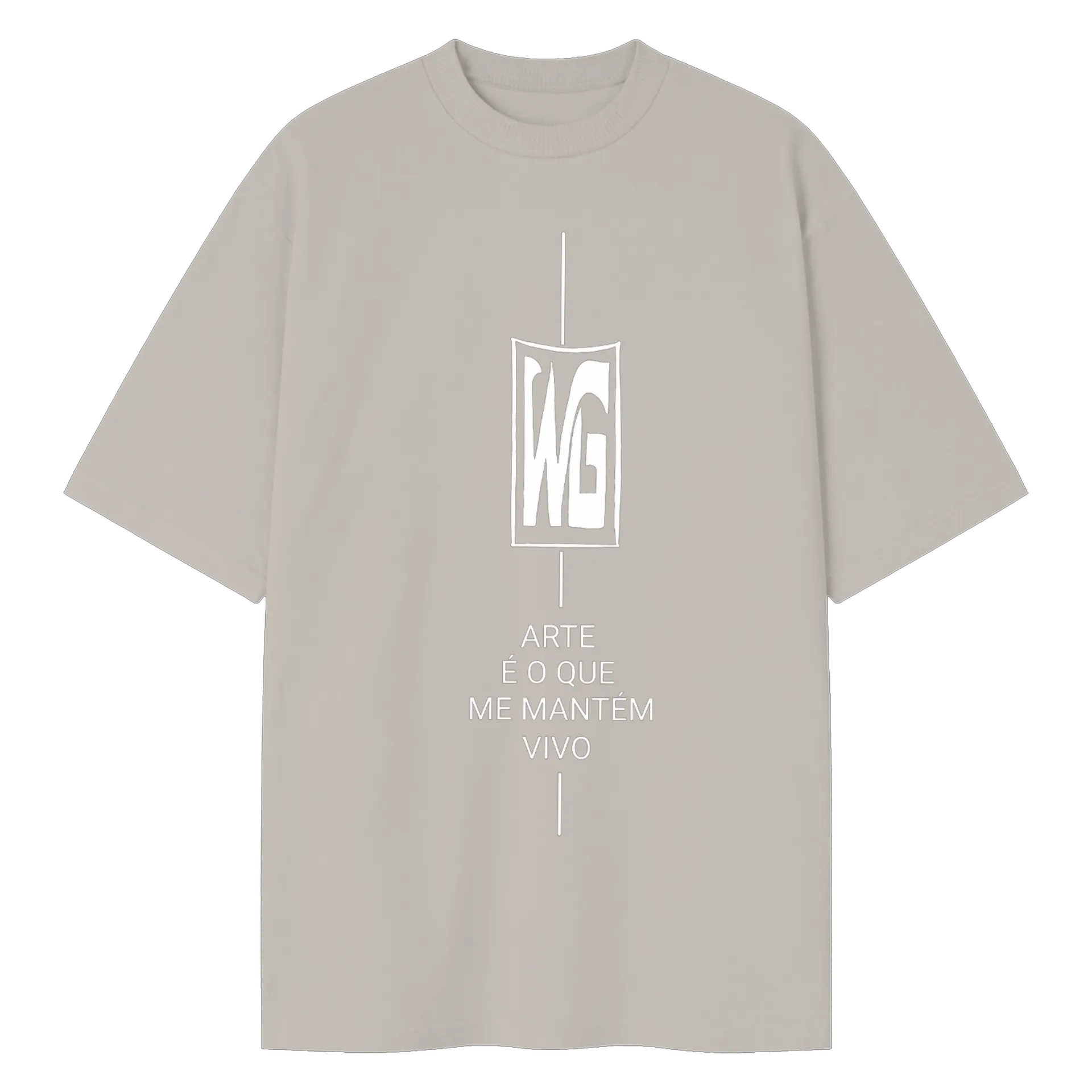 Camiseta Oversized Elefante Ornamental em Preto e Branco - Imagem 1