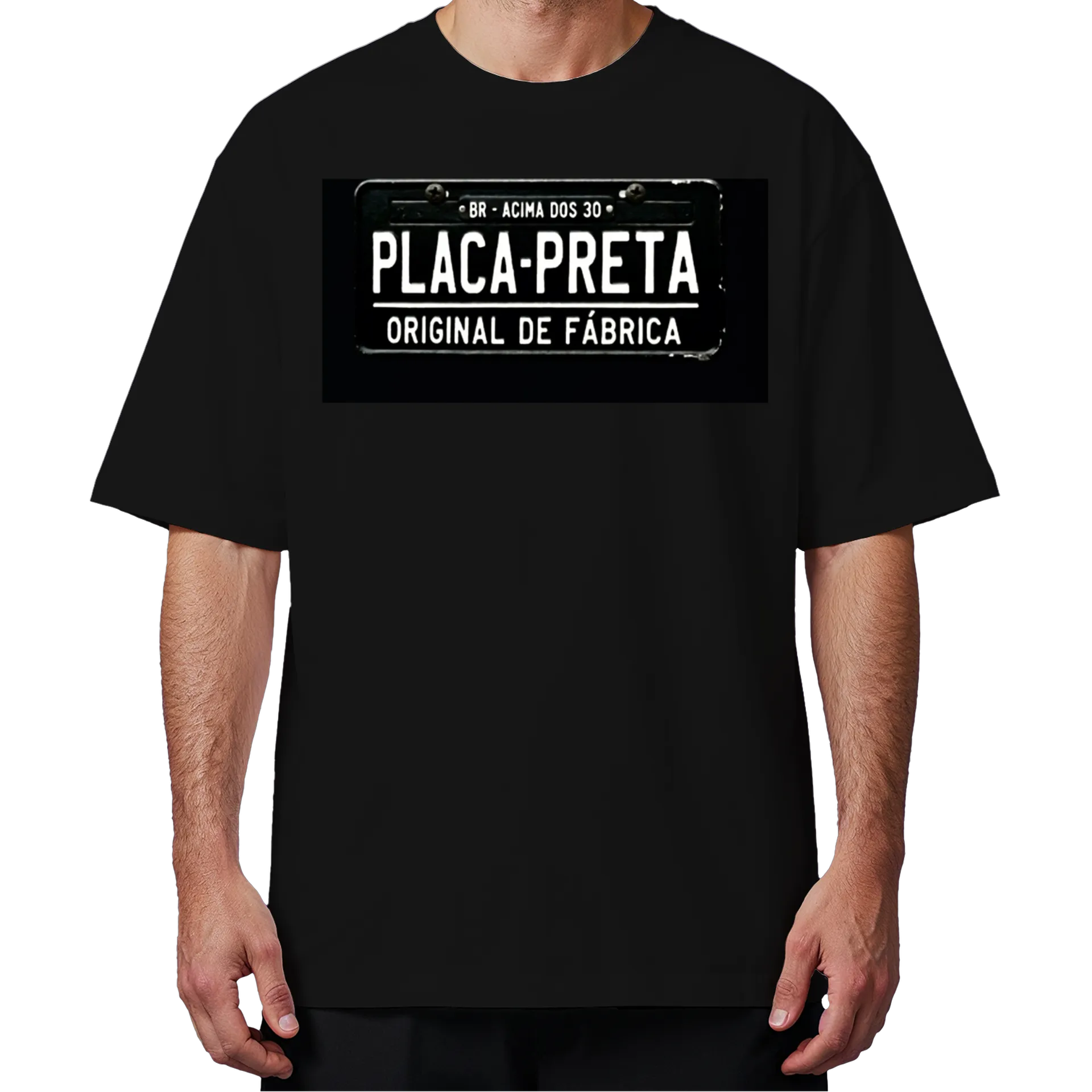 Camiseta Oversized Placa Preta Original de Fábrica 100% de TOP BH GOSPEL  — imagem 4 de 6