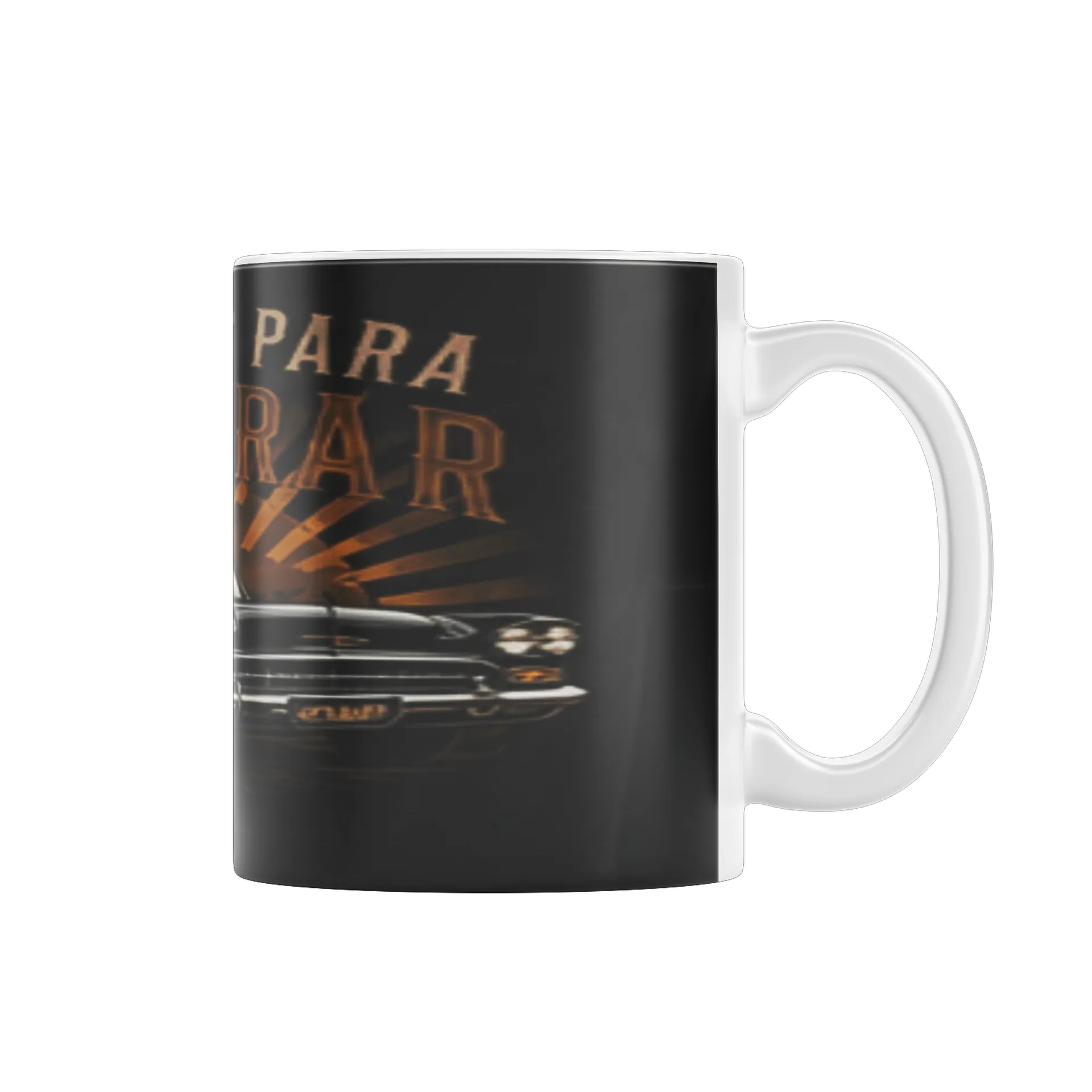 Caneca Porcelana Carro Clássico 325ml - Imagem 1