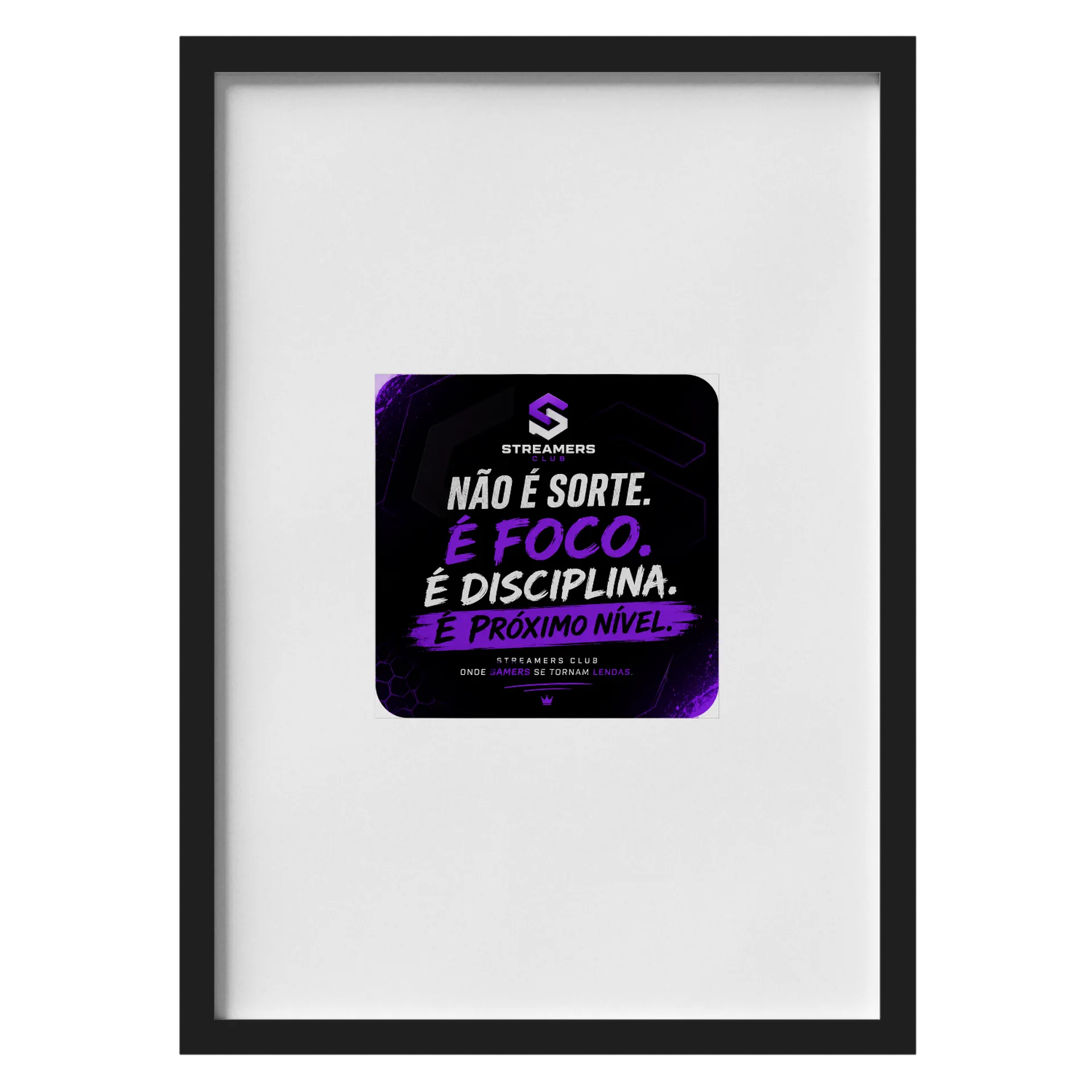 Quadro Estampa Logo Streamers Club A3 MDF e Vidro de Diva — imagem 1 de 3