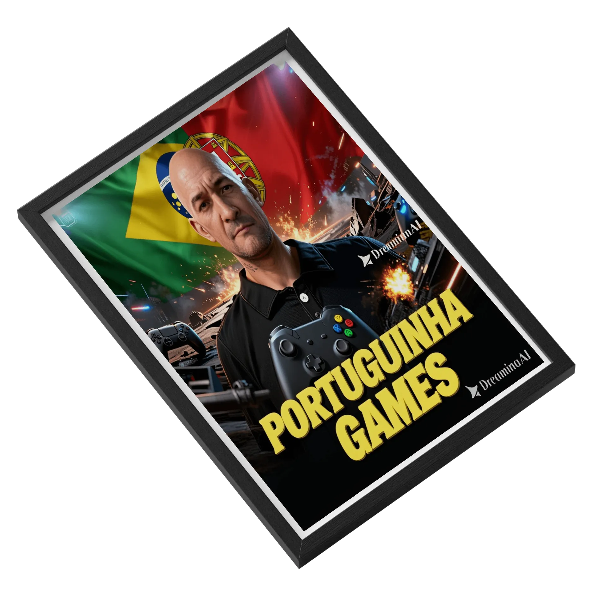 Quadro A3 personalizado de portuguinhagamesbr