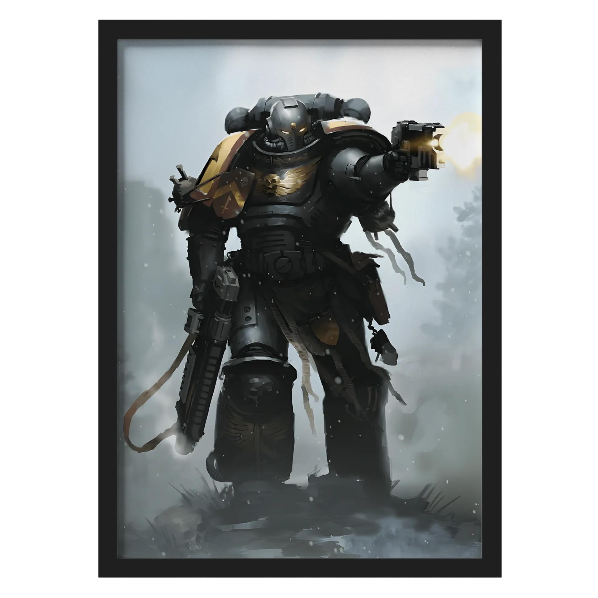 Quadro A3 Space Marine Com Vidro - Imagem 1
