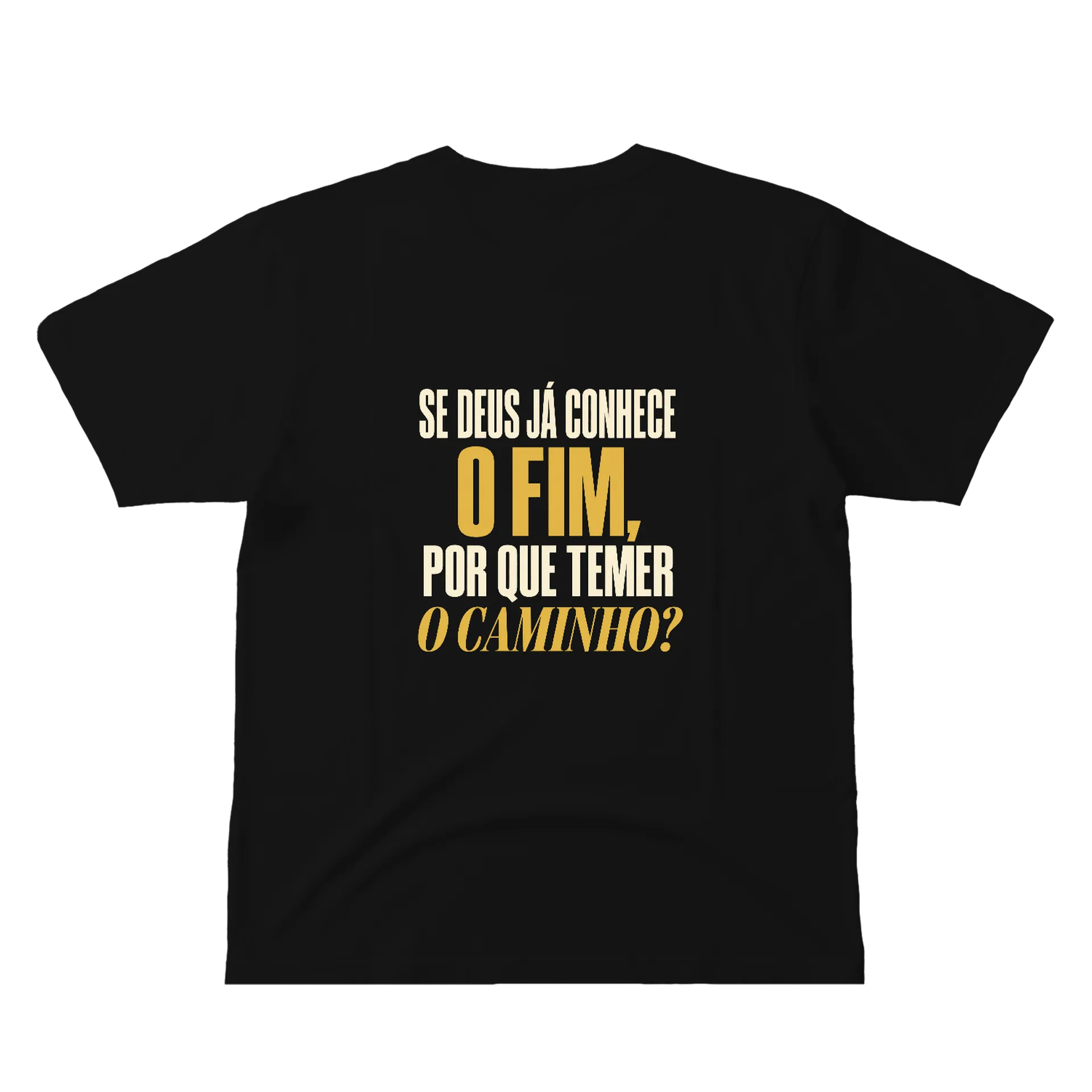 Camiseta Tipográfica Graça Que Me Sustenta 100% Algodão - Imagem 2