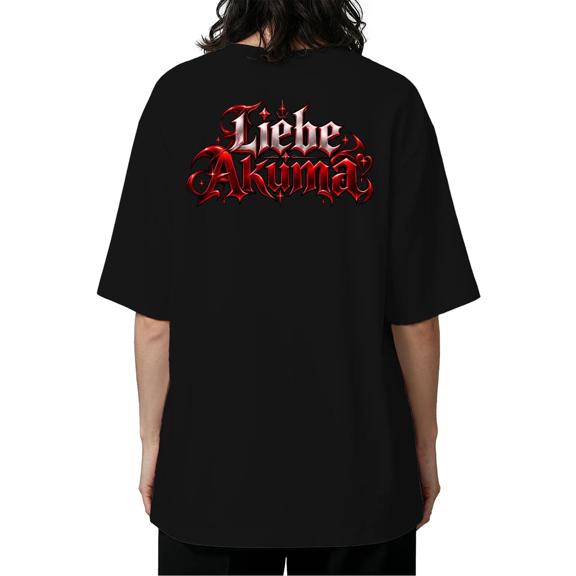 Camiseta Liebe Akuma Chorando Oversized de Liebe Akuma — imagem 5 de 6