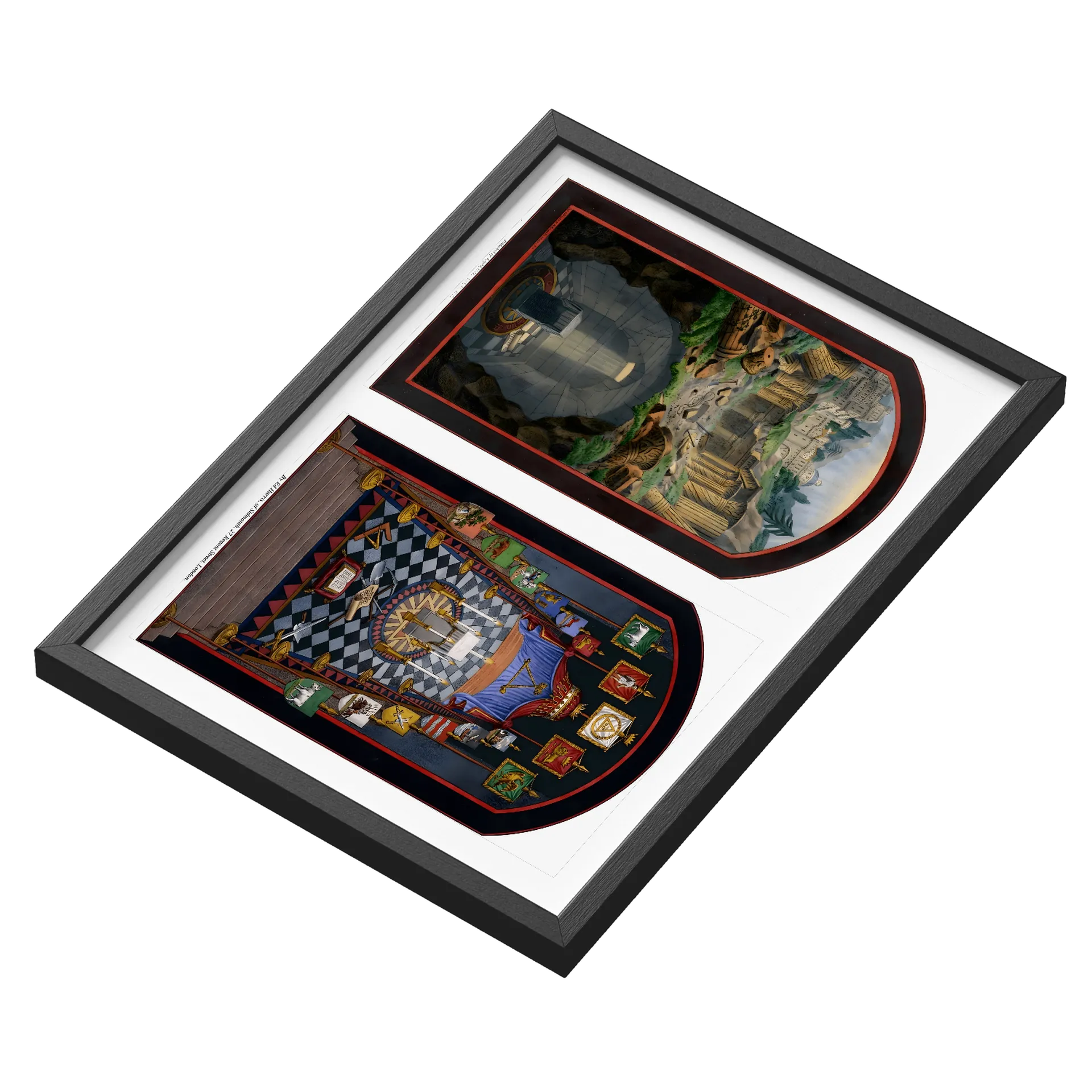 Painel do Arco Real de Harrys Completo  -Quadro A3 Com Vidro de Cultura Maçônica — imagem 3 de 3