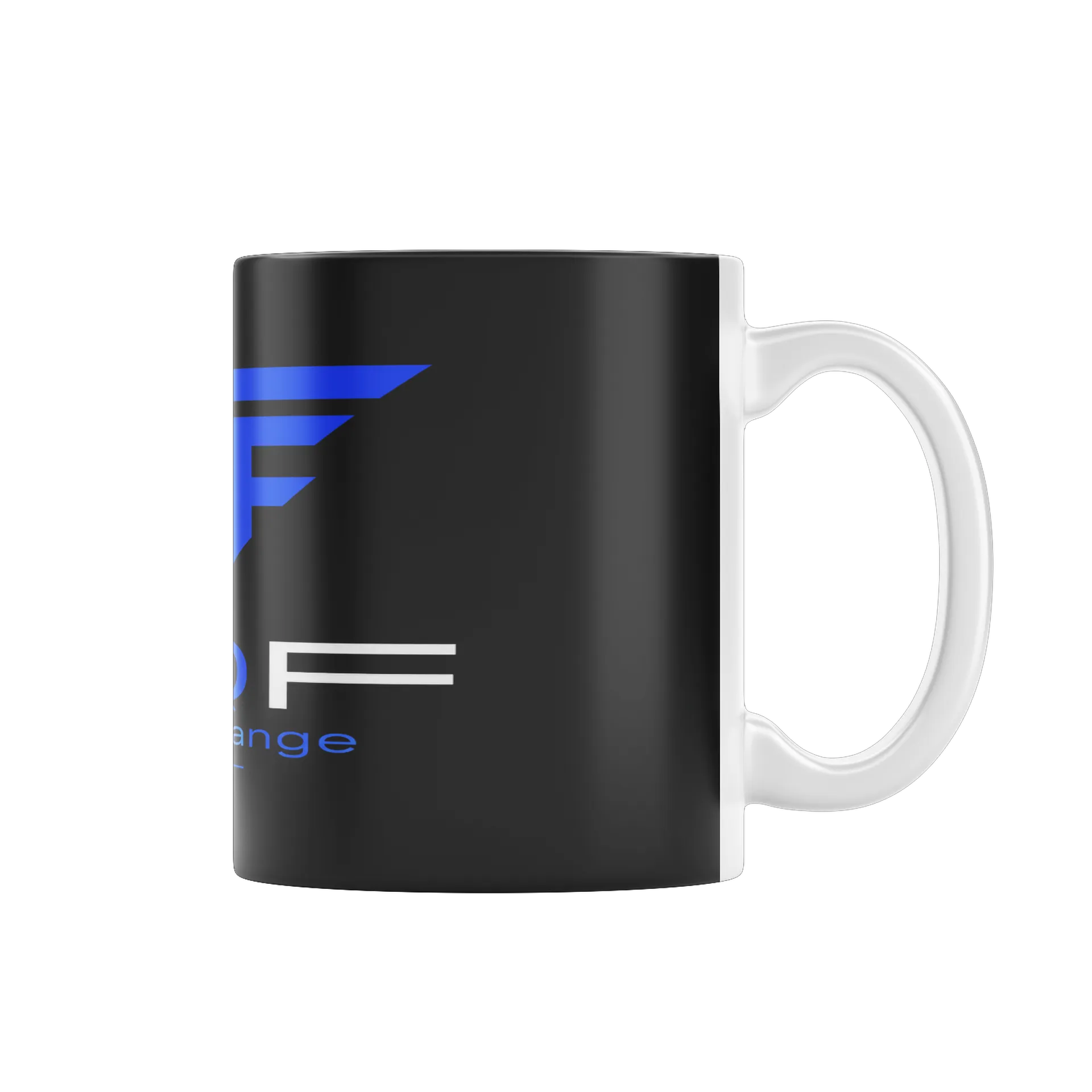 Caneca Porcelana Logotipo TQF Branco 325ml - Imagem 1