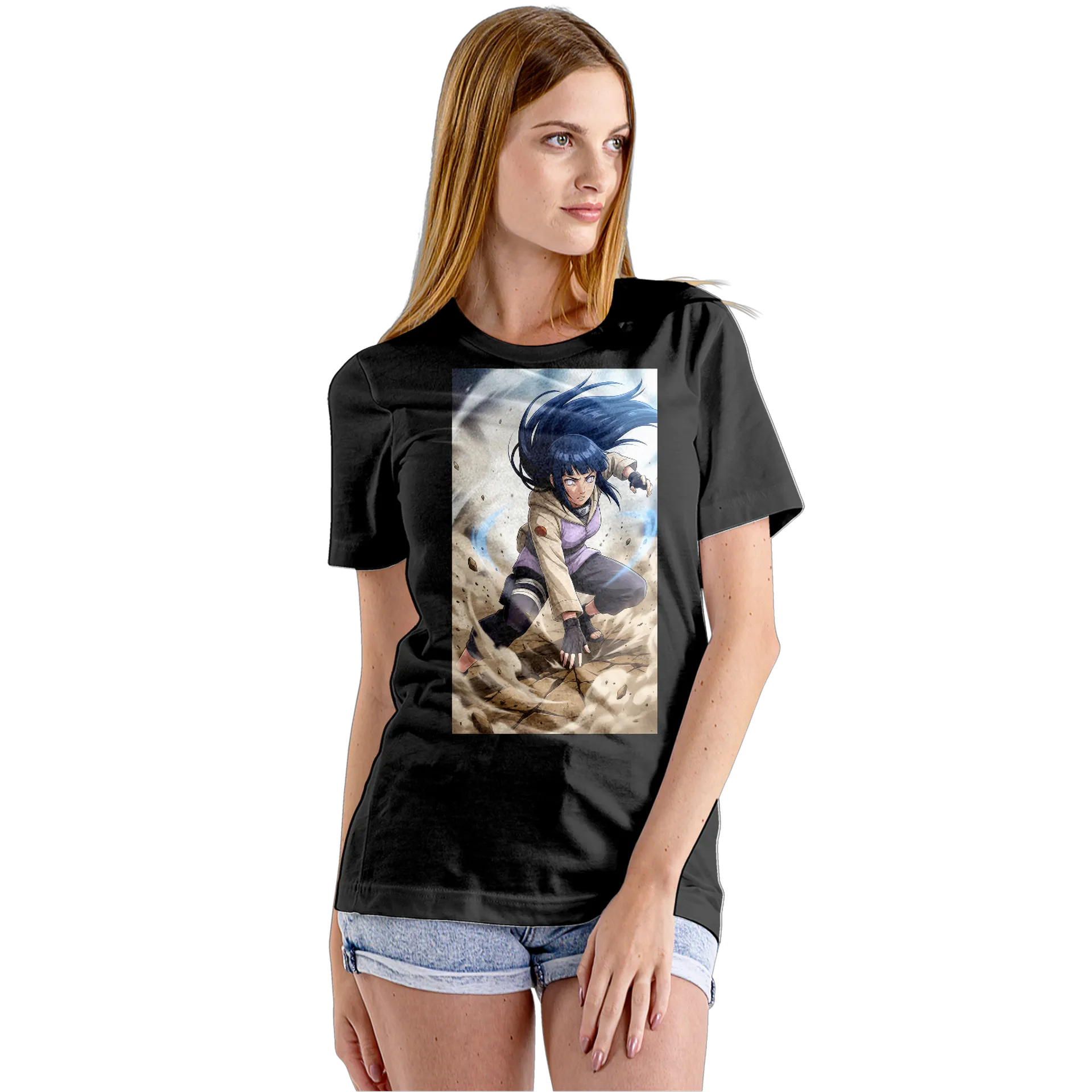 Camiseta Babylook Hinata Naruto Anime 100% Algodão - Imagem 5