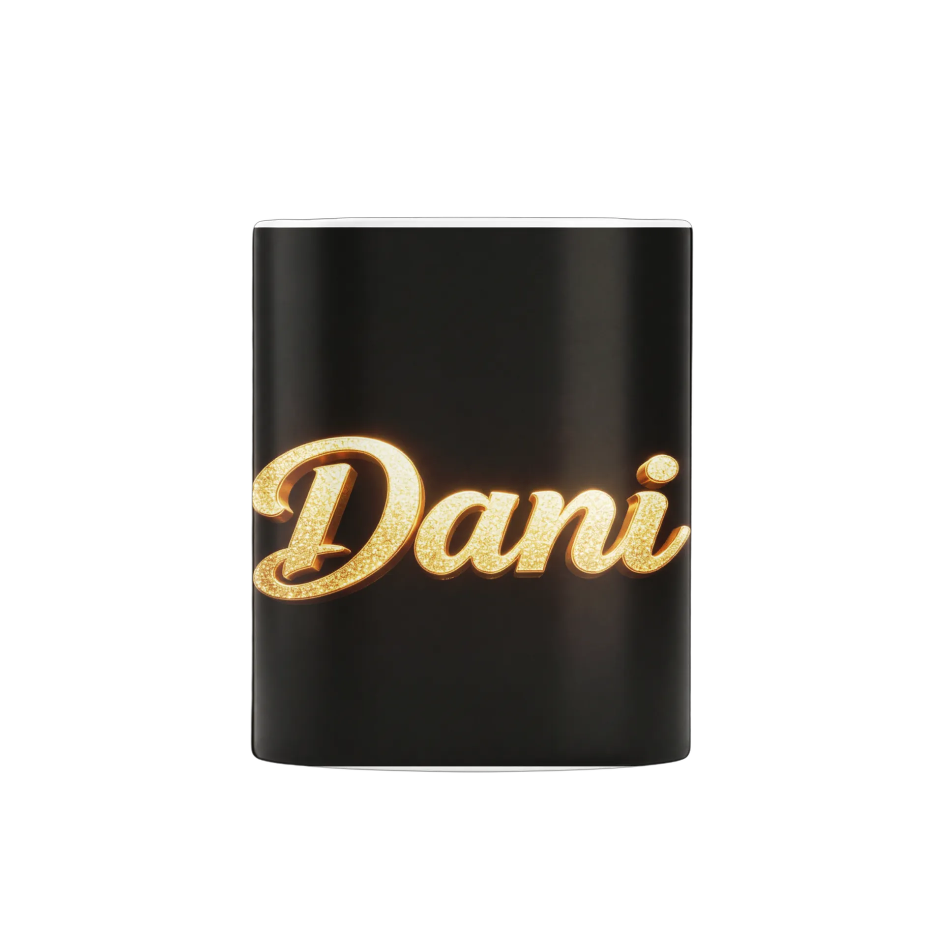 Caneca Porcelana Dani Gold 325ml - Imagem 1
