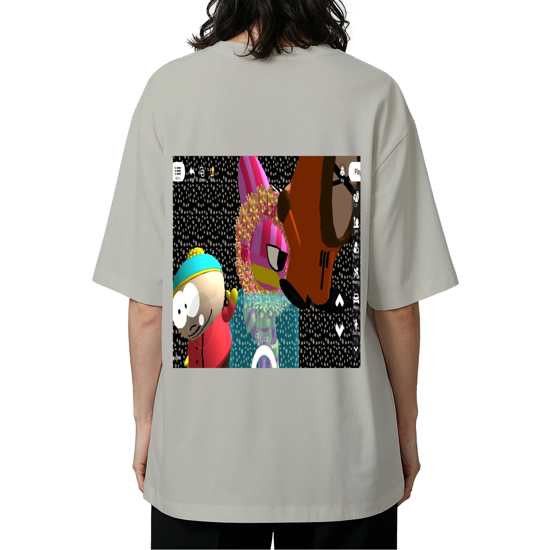 Camiseta Oversized meus personagens favoritos de Candle unier star [0fc] — imagem 5 de 6