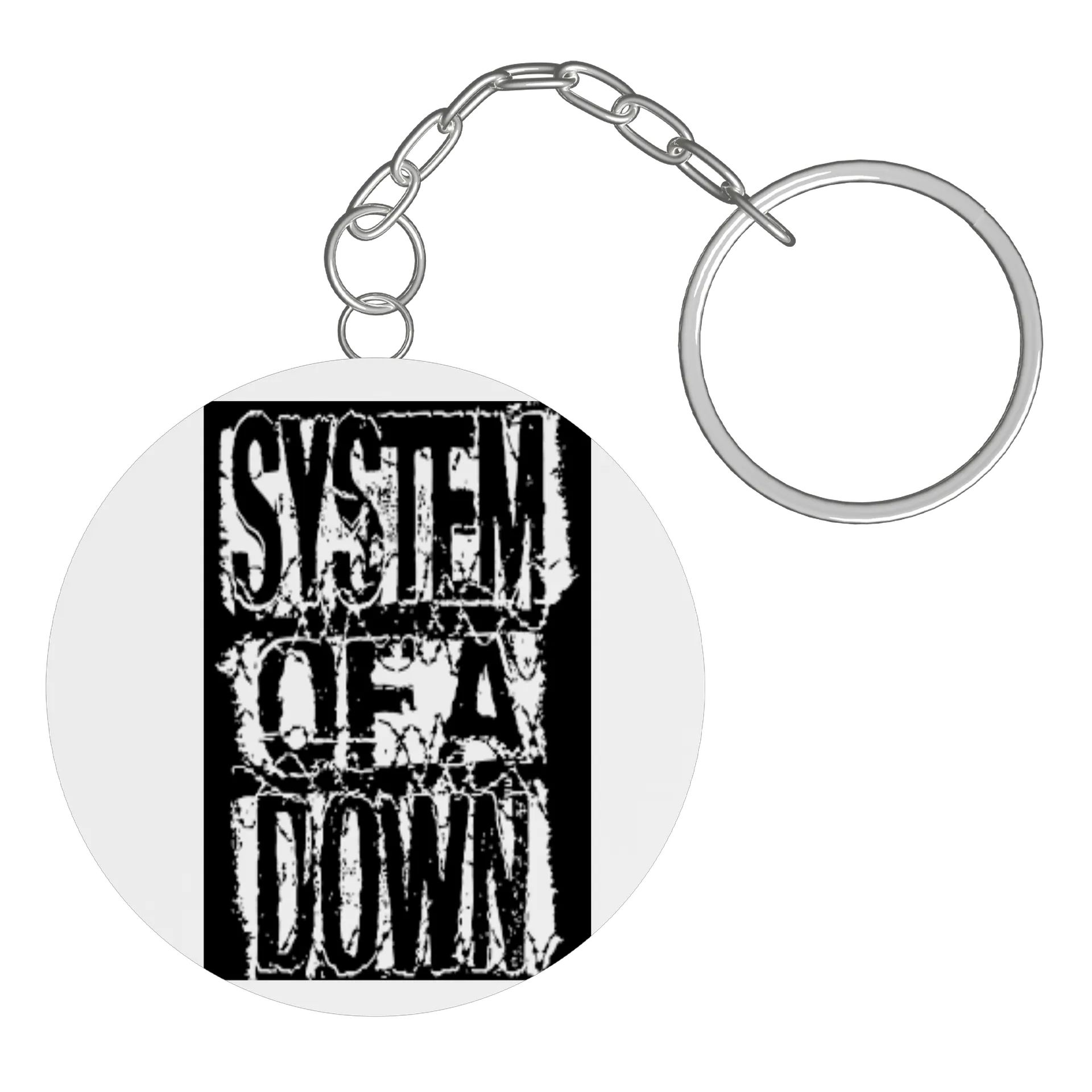 Chaveiro MDF Estampa Tipográfica System of a Down - Imagem 3