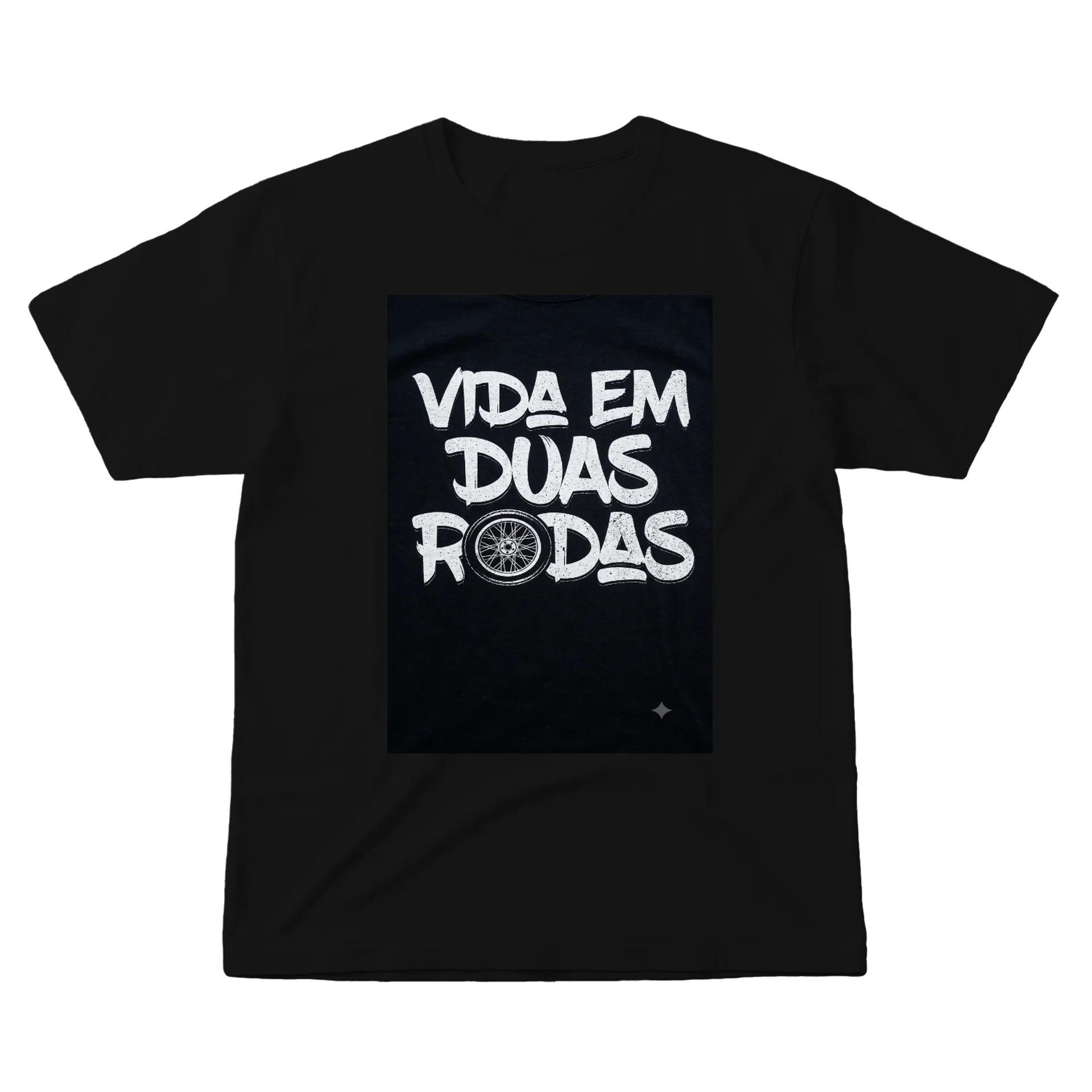 Camiseta Vida em Duas Rodas 100% Algodão de Piffero