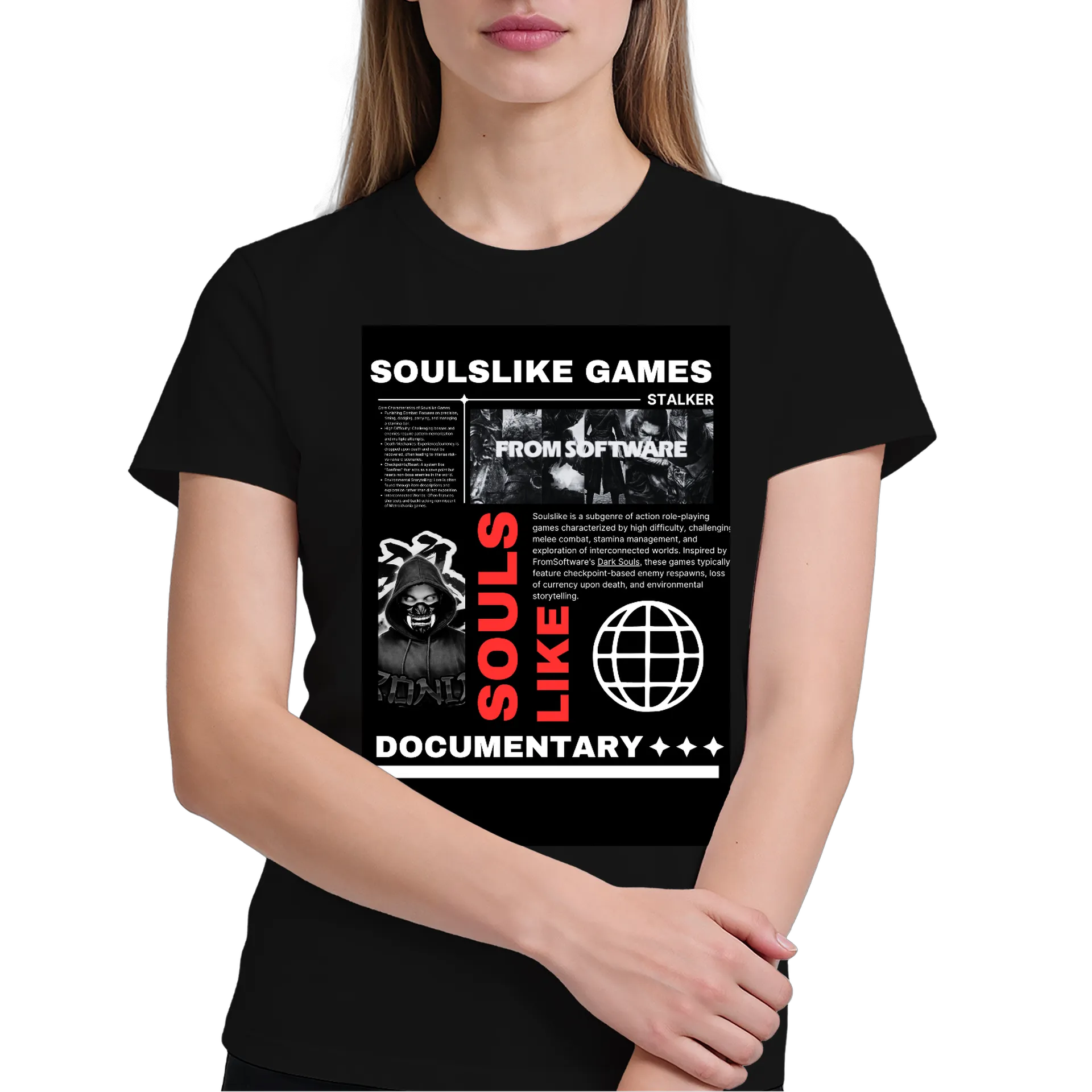 Camiseta RONIN Soulslike Dark Games – Est. Premium Exclusiva - Imagem 4