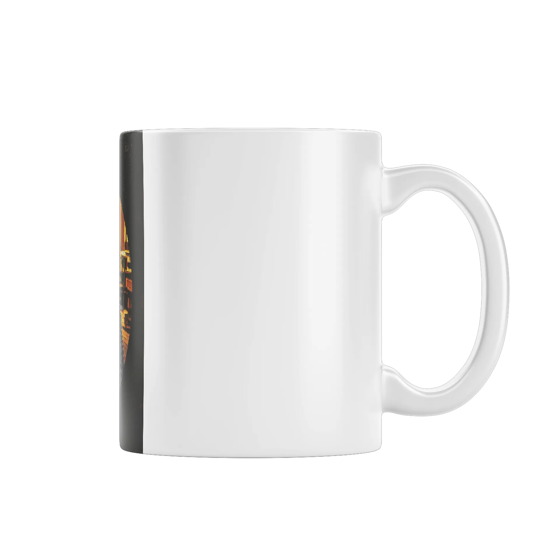 Caneca Porcelana Casal Envolvido Romântica 325ml - Imagem 1
