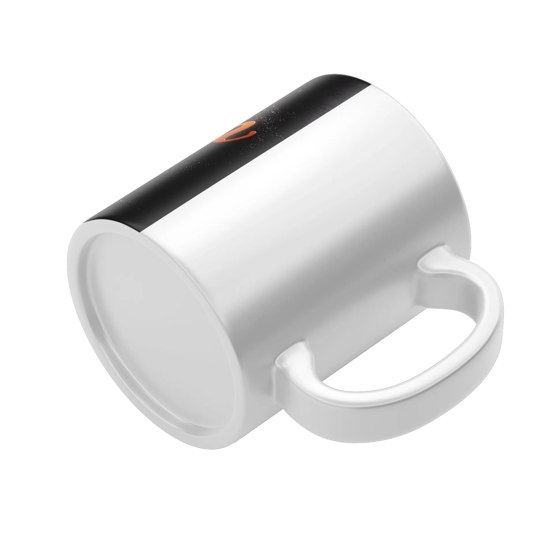 Caneca Abóbora de Halloween Tipografia Laranja 325ml - Imagem 4