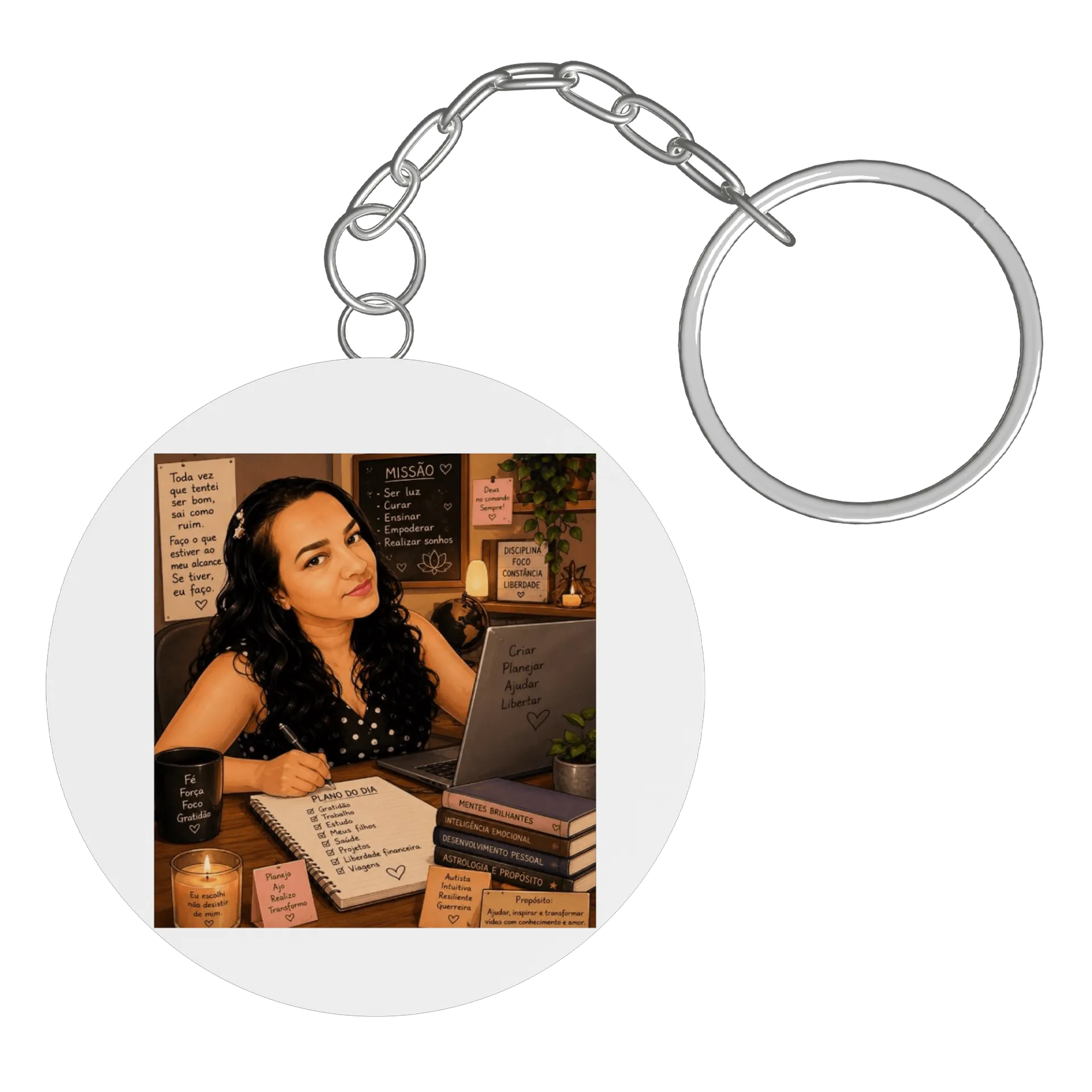 Chaveiro personalizado de adrianna — imagem 2 de 3