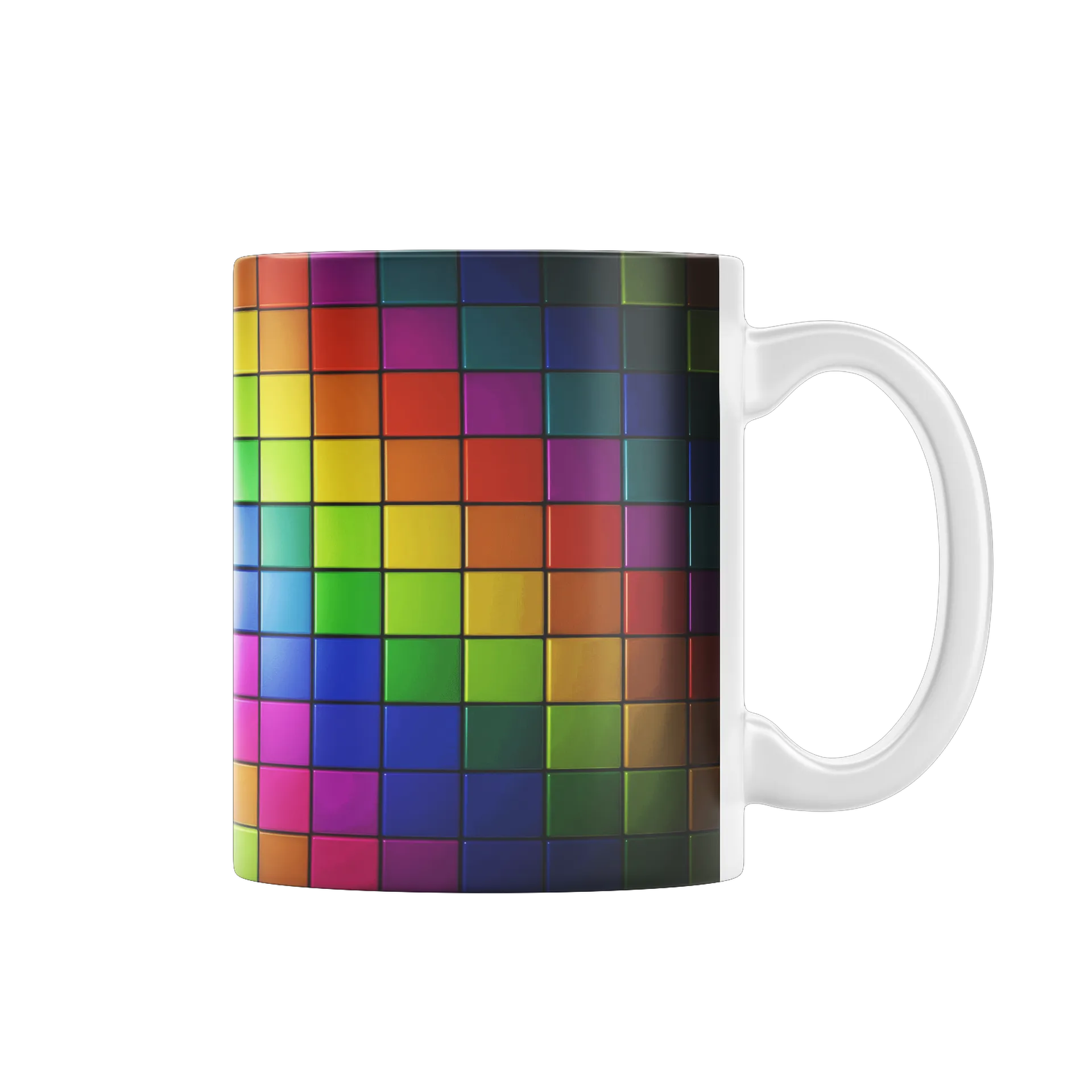 Caneca Xadrez Multicolor - Imagem 1