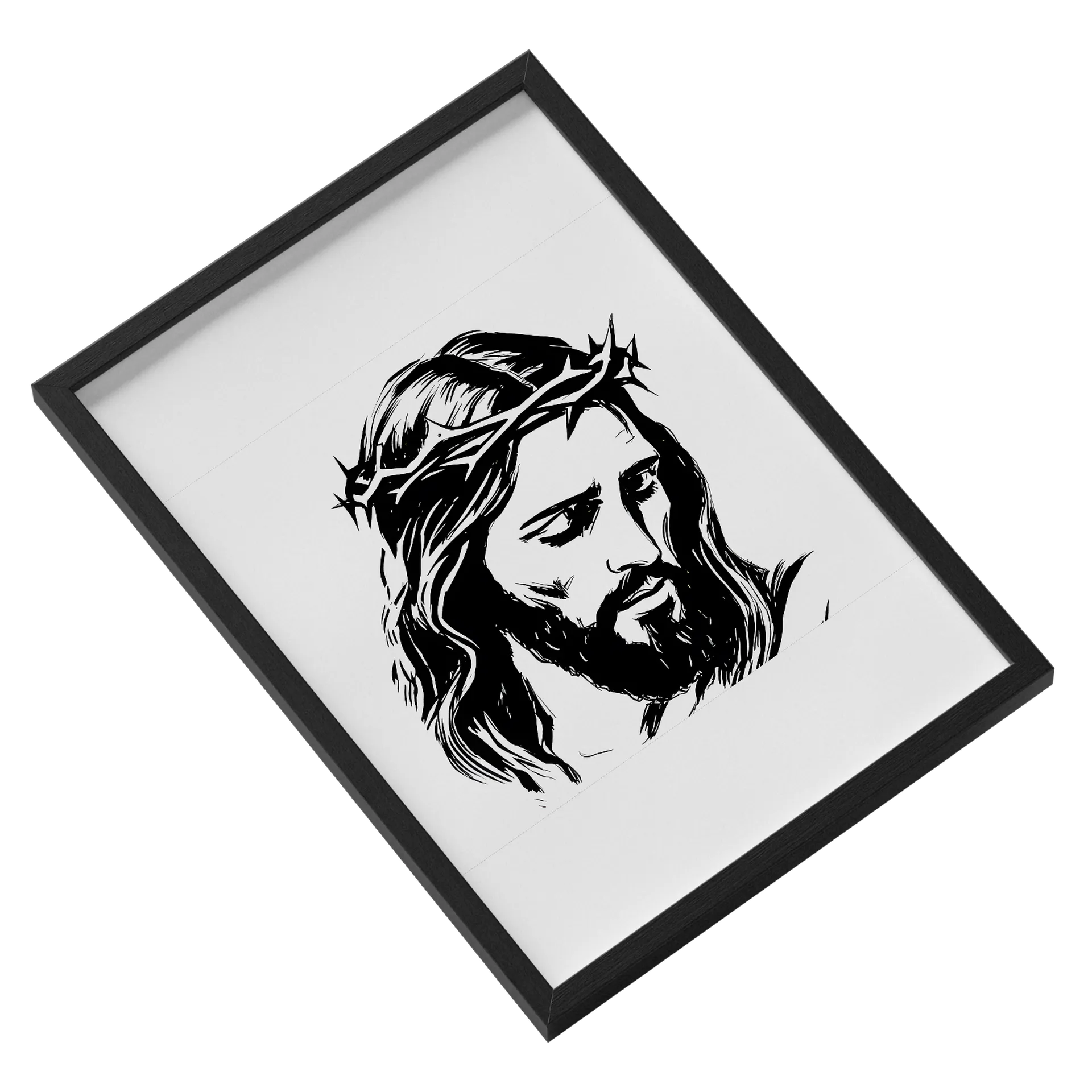 Quadro A3 Jesus Com Vidro - Imagem 2