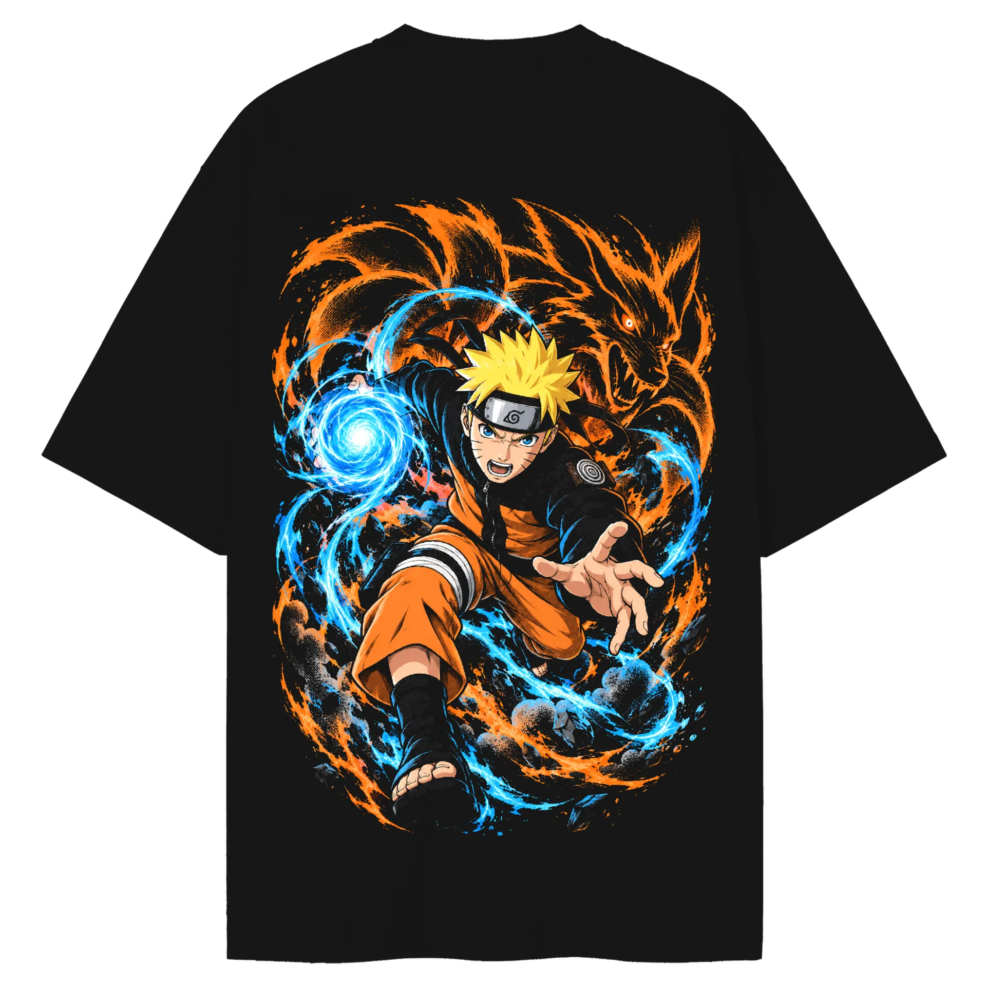 Camiseta Oversized Naruto Uzumaki Anime Naruto Premium - Imagem 2