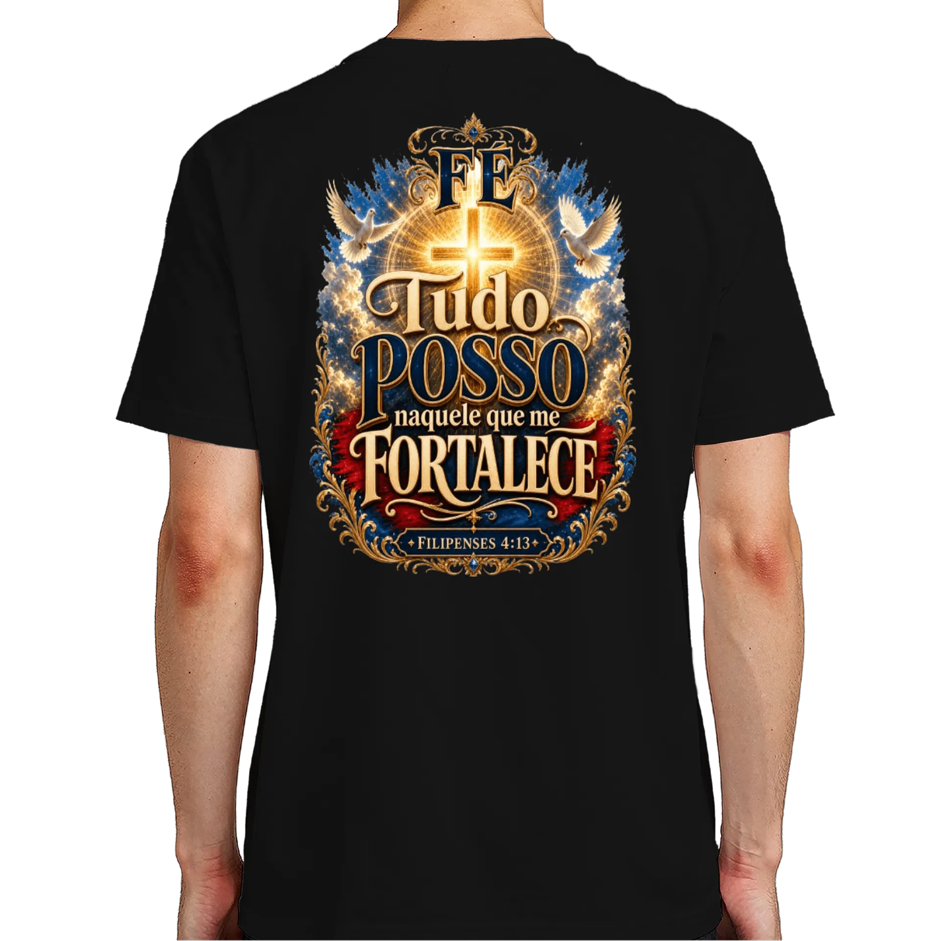 A esperança que não falha Camiseta 100% algodão de Visual Marcas Design — imagem 6 de 6